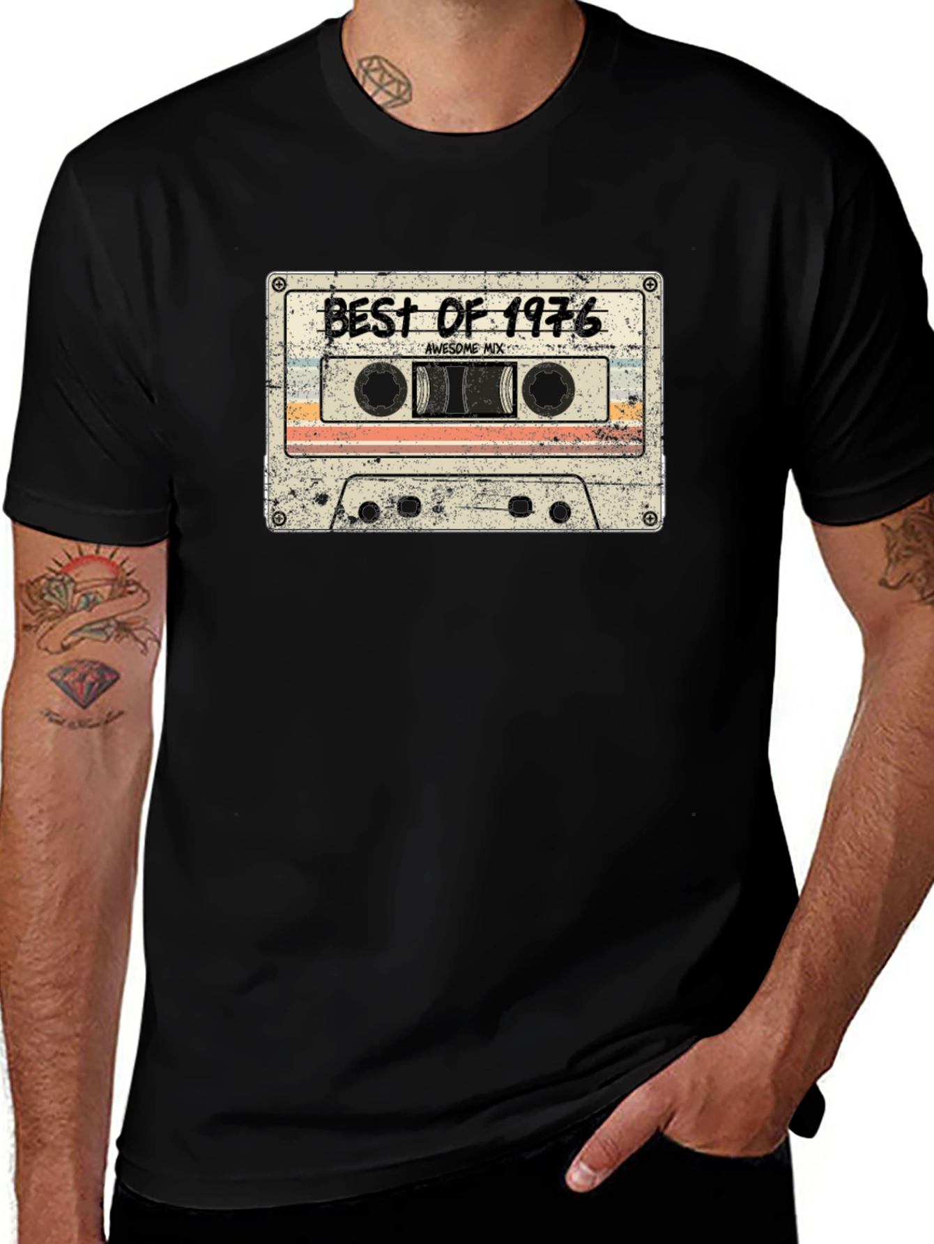 Best of 1976 Cassette Tape Graphic T-Shirt