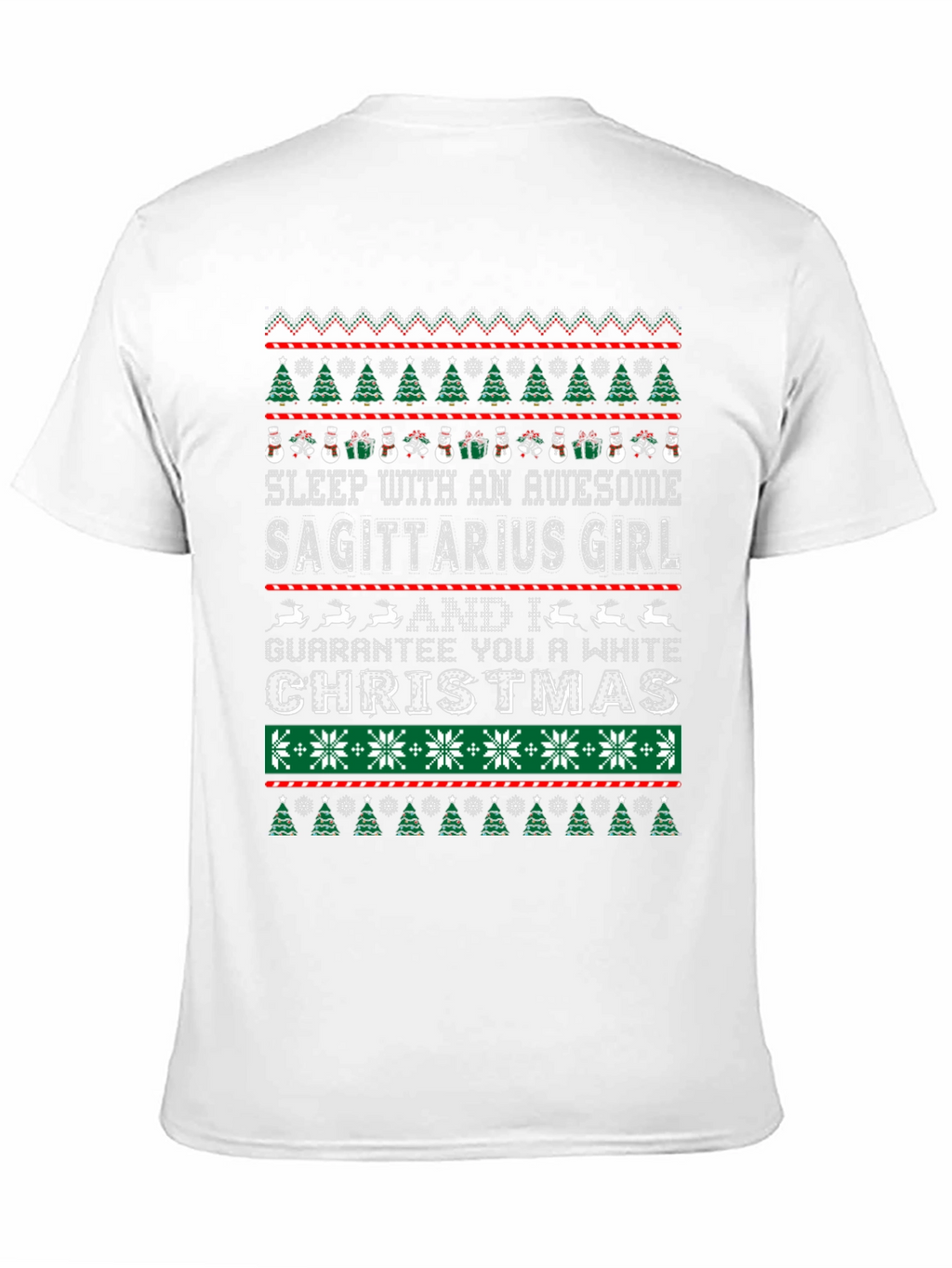 Sagittarius Girl Christmas T-Shirt Ugly Sweater Style
