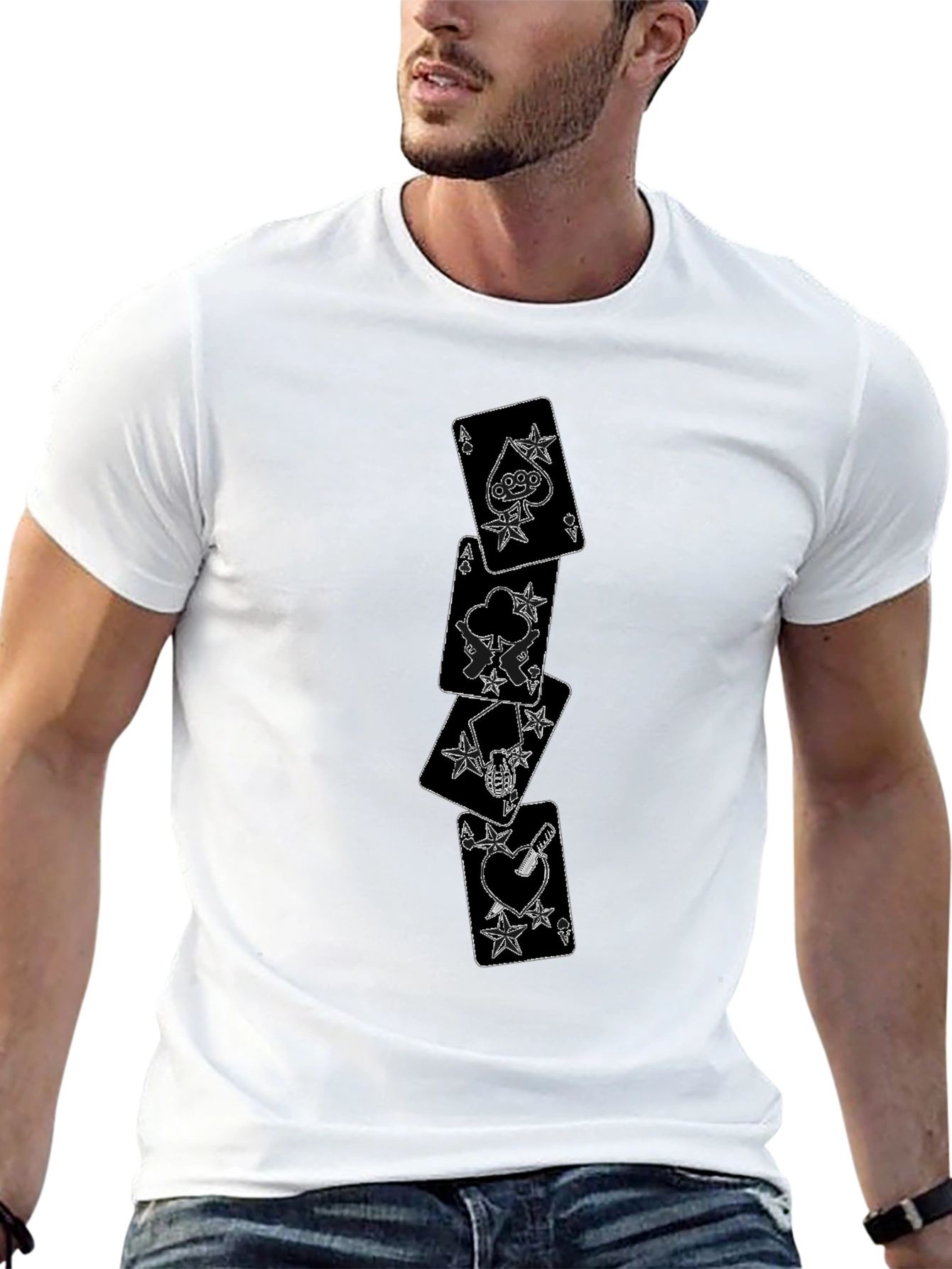 Ace Card Graphic Black T-Shirt