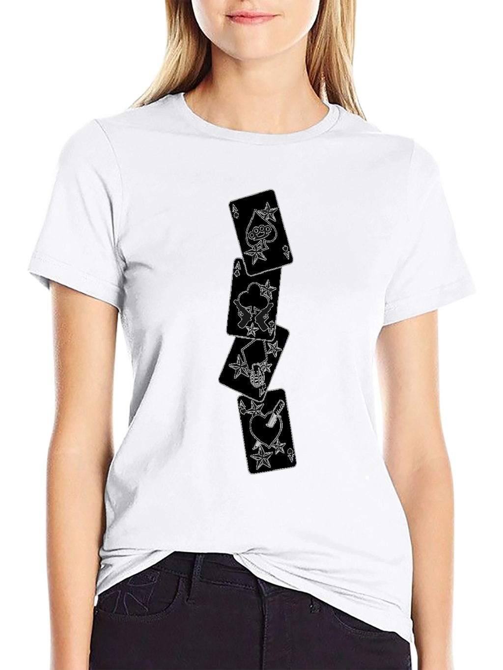Ace Card Graphic Black T-Shirt