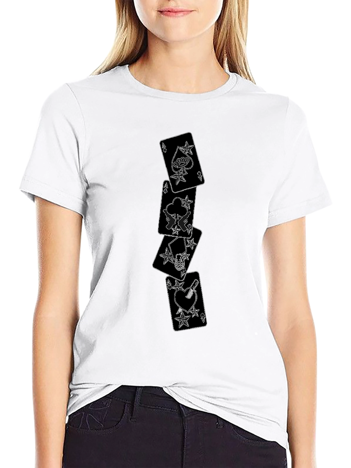 Ace Card Graphic Black T-Shirt