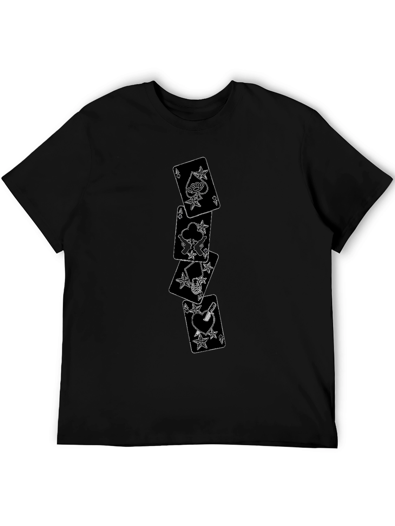 Ace Card Graphic Black T-Shirt