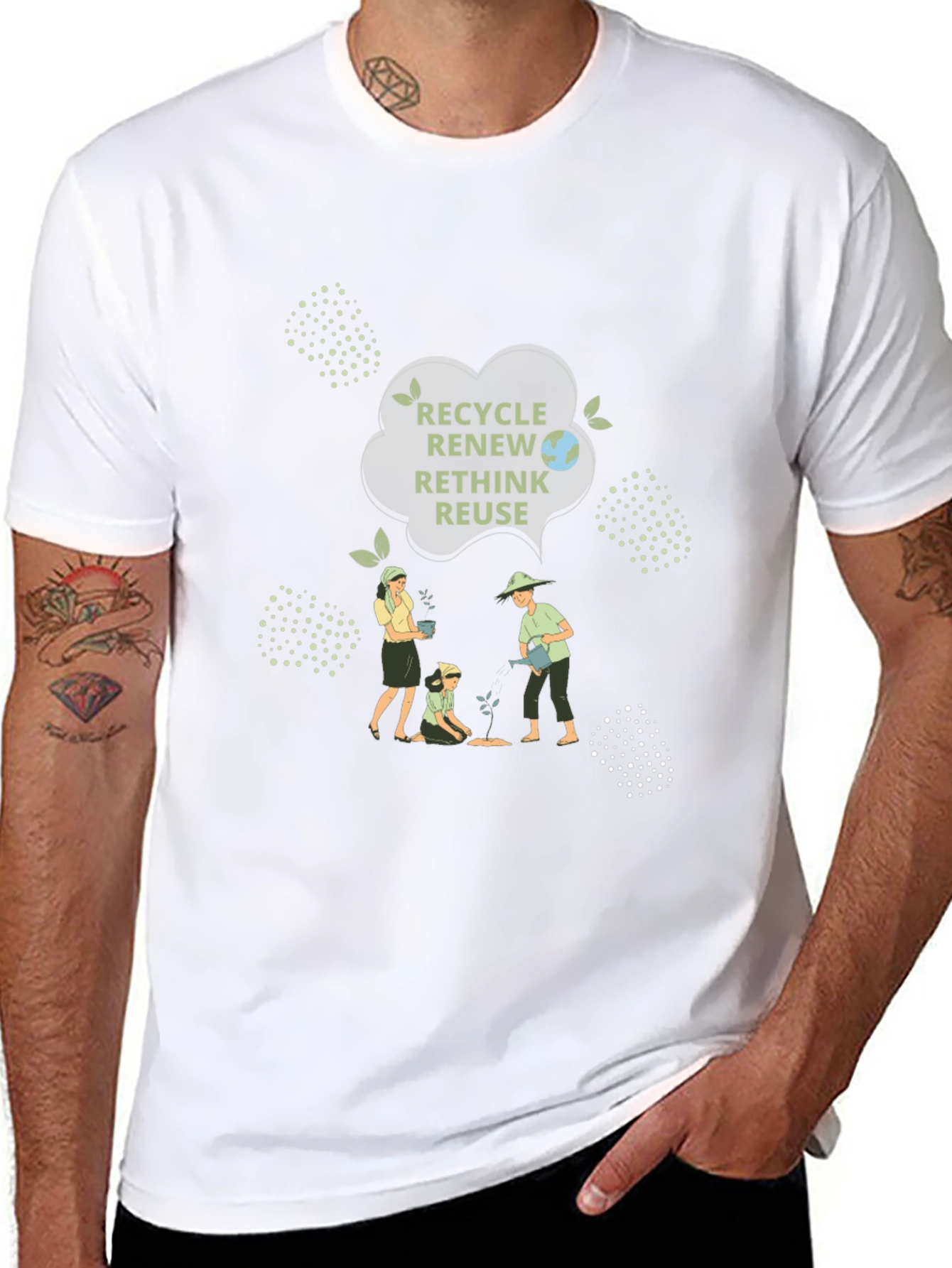 Eco-Friendly Recycle Graphic Tee