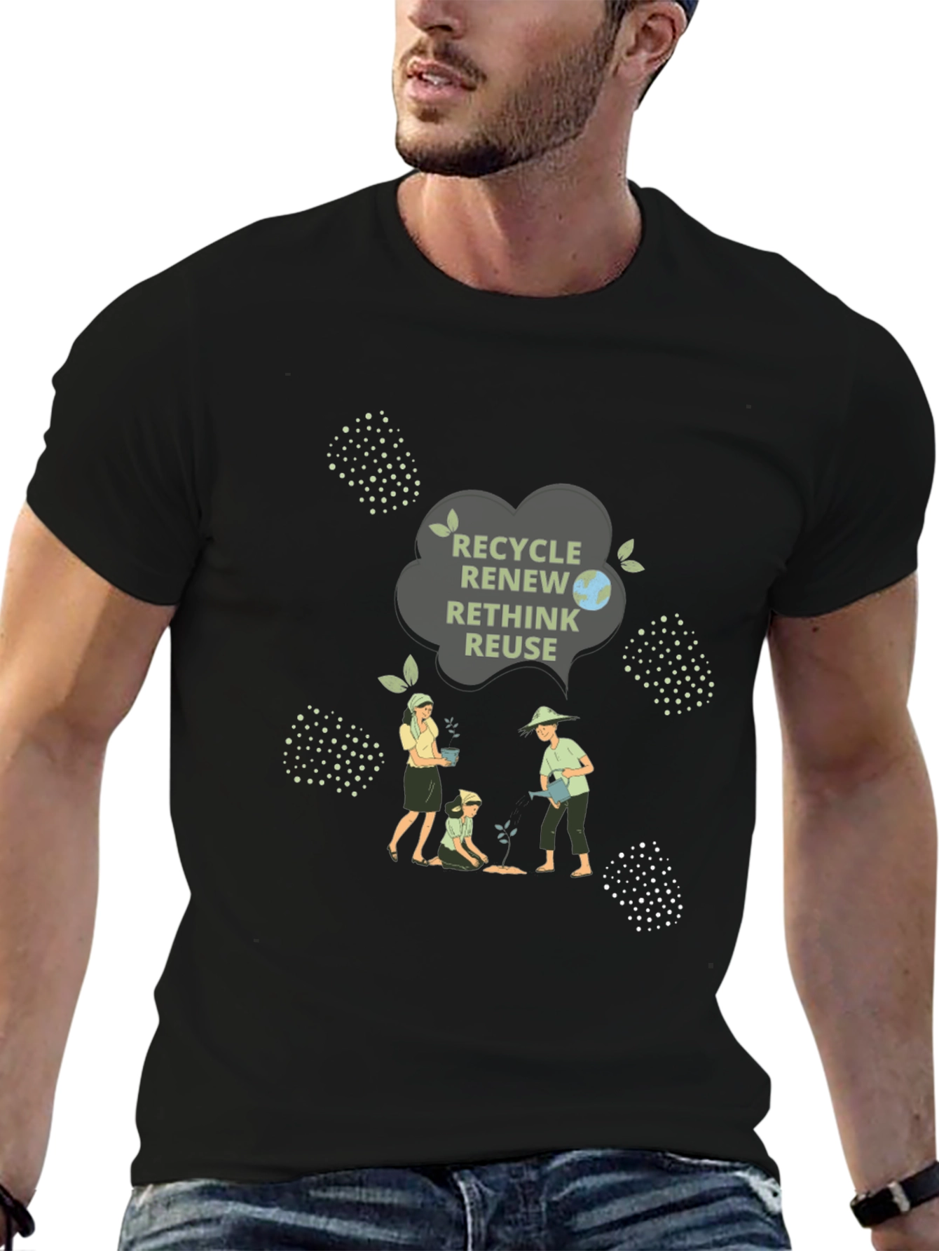 Eco-Friendly Recycle Graphic Tee