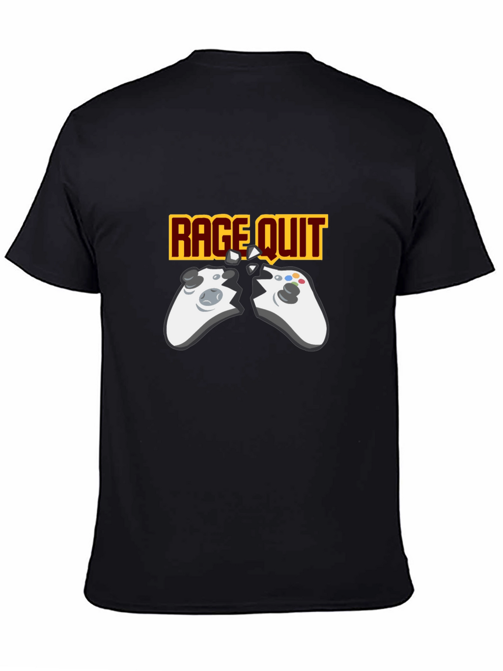 Rage Quit Gaming T-Shirt - Broken Controller Gamer Tee