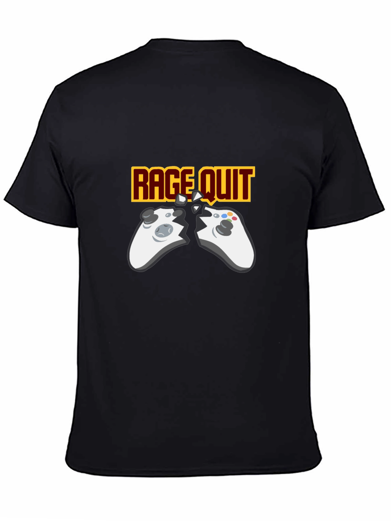 Rage Quit Gaming T-Shirt - Broken Controller Gamer Tee
