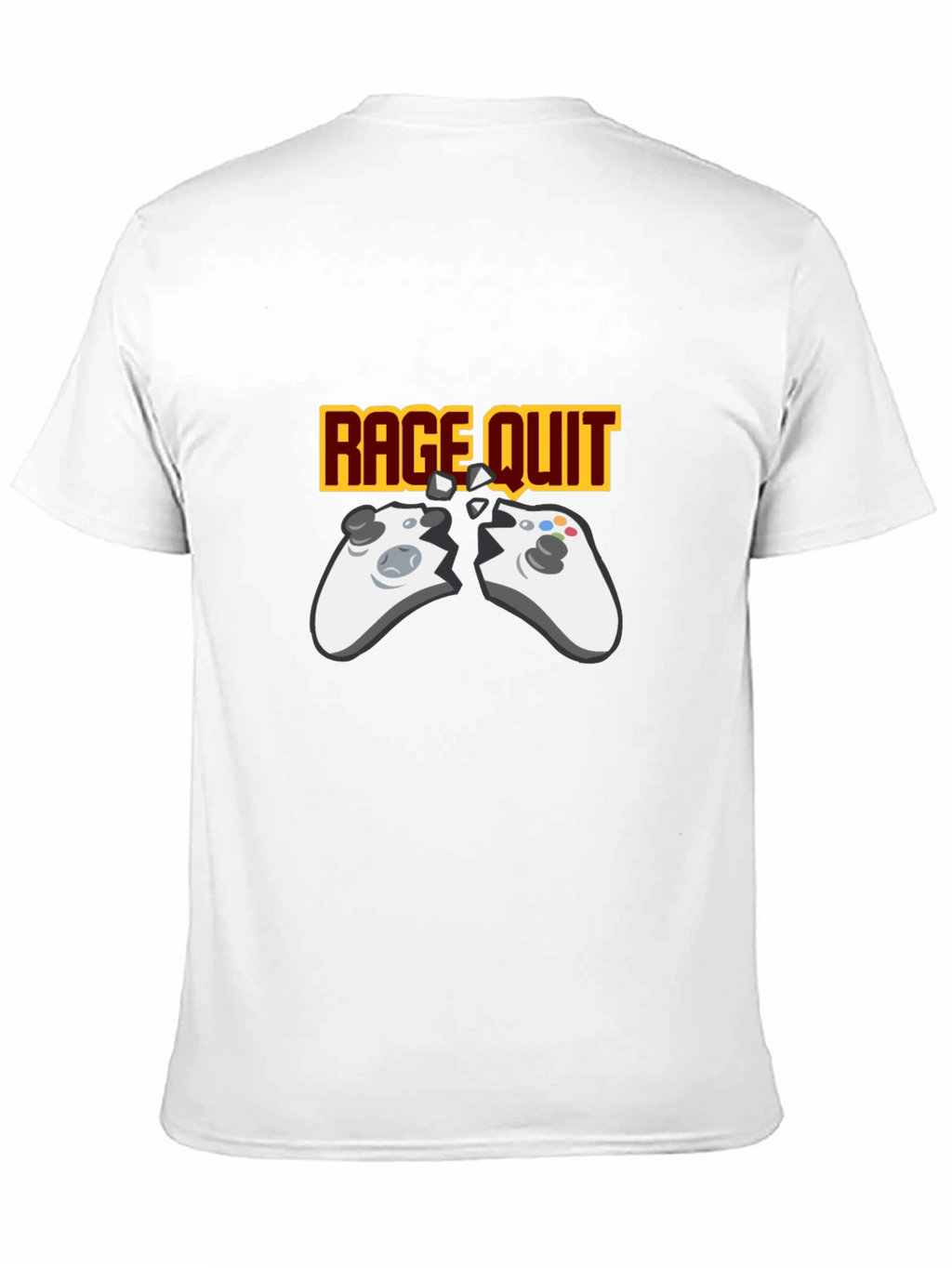 Rage Quit Gaming T-Shirt - Broken Controller Gamer Tee