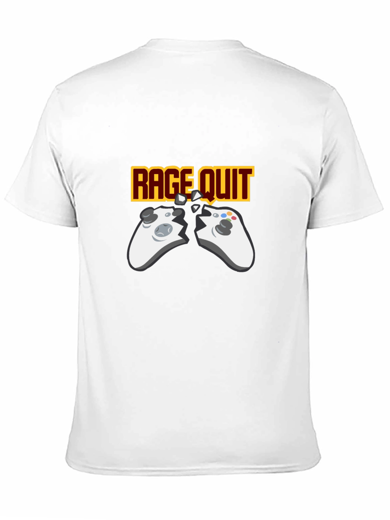 Rage Quit Gaming T-Shirt - Broken Controller Gamer Tee