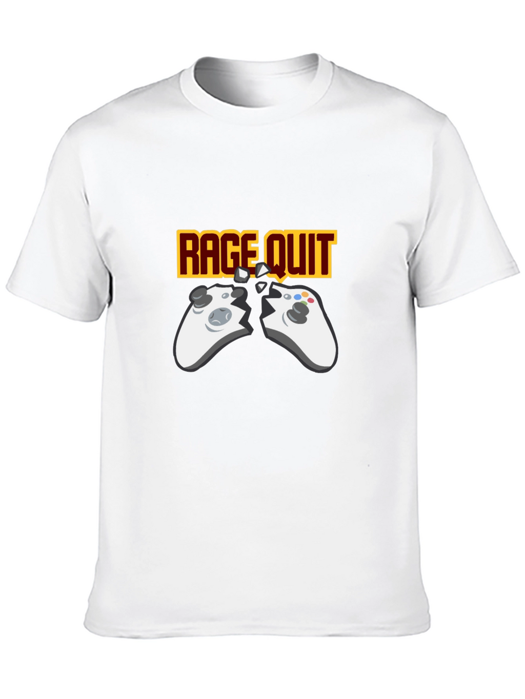 Rage Quit Gaming T-Shirt - Broken Controller Gamer Tee