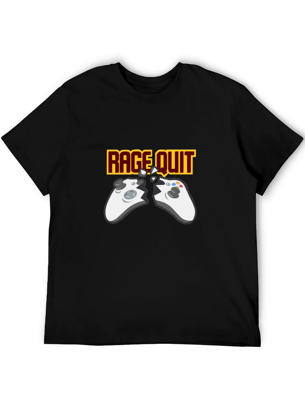 Rage Quit Gaming T-Shirt - Broken Controller Gamer Tee