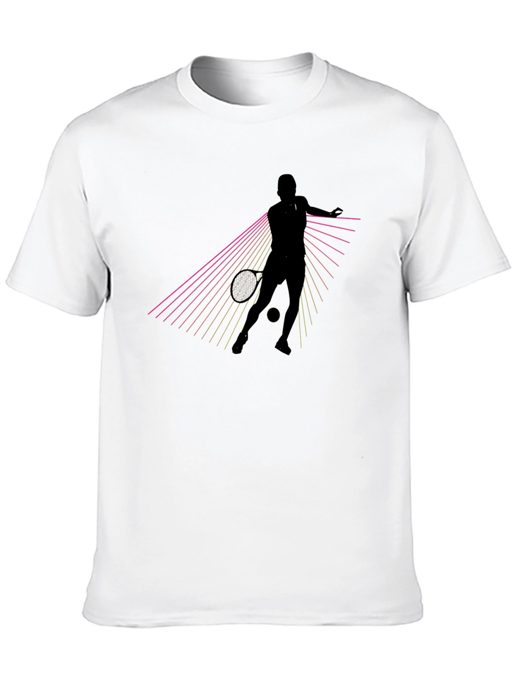 Tennis Player Graphic Tee - Retro Style