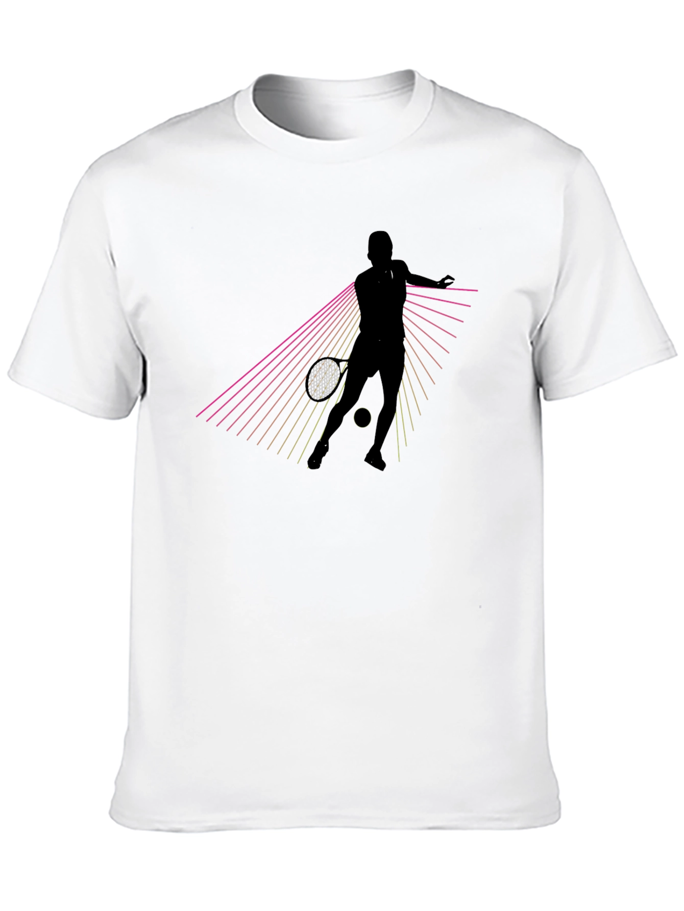 Tennis Player Graphic Tee - Retro Style