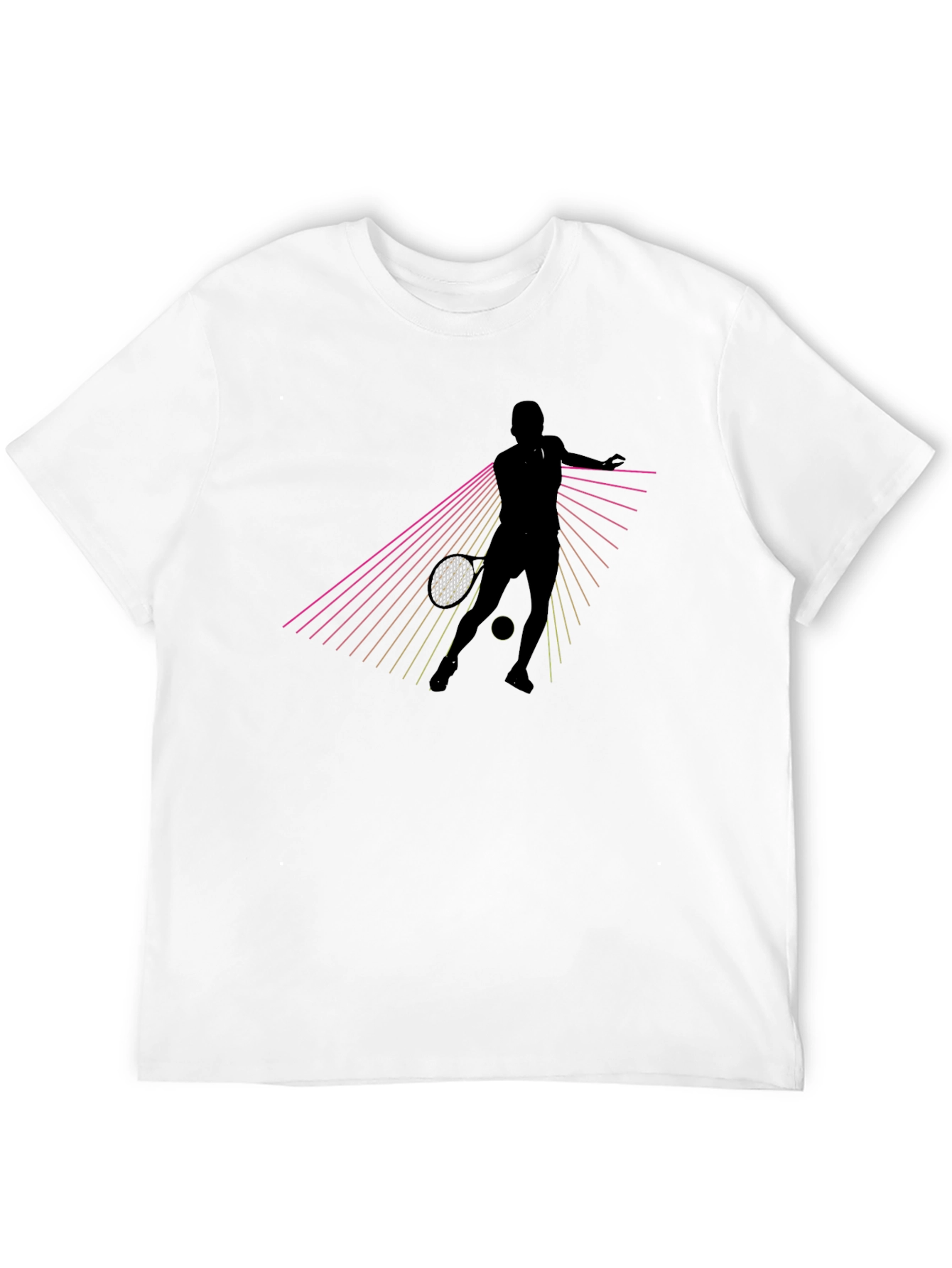 Tennis Player Graphic Tee - Retro Style