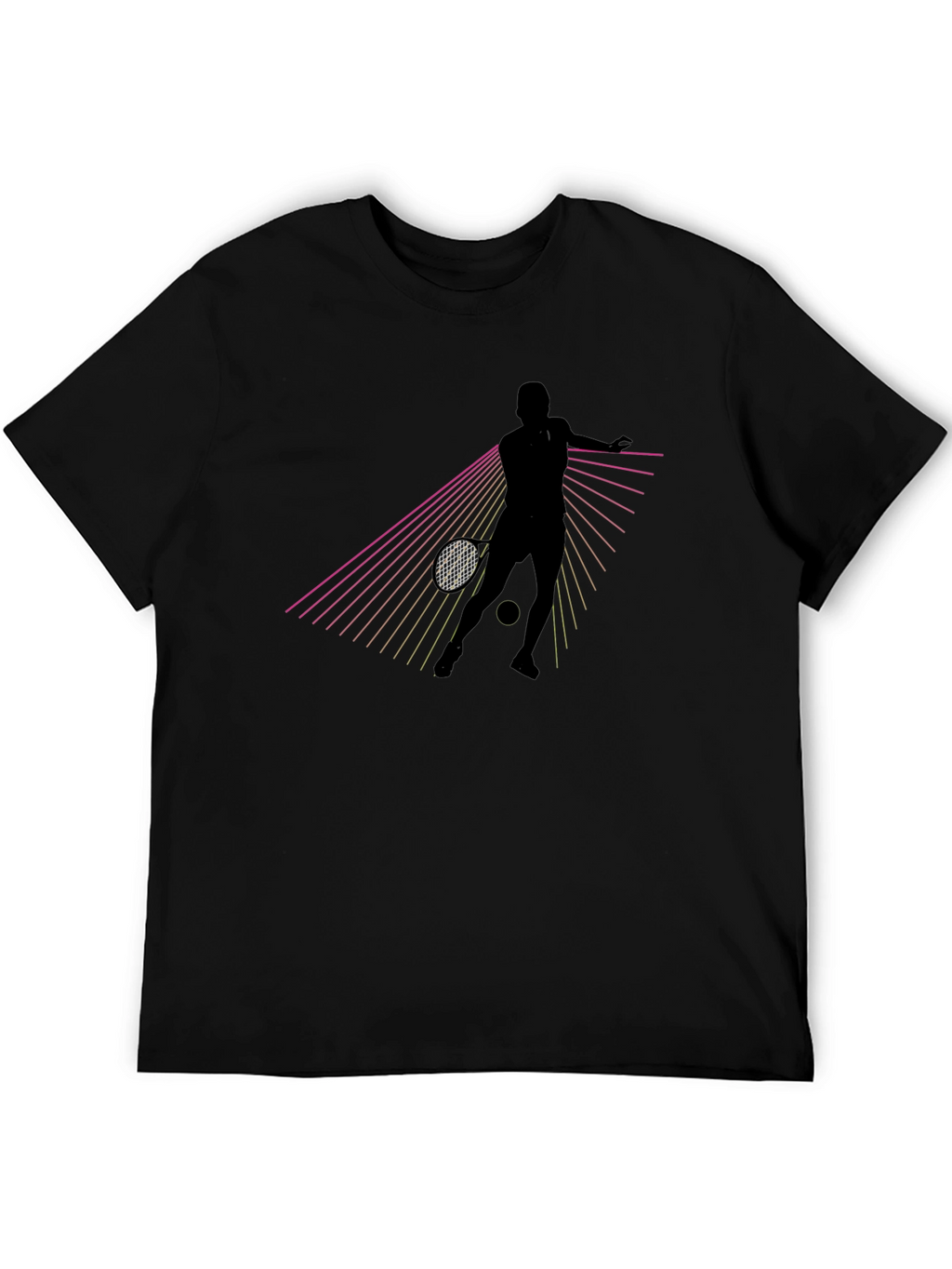 Tennis Player Graphic Tee - Retro Style