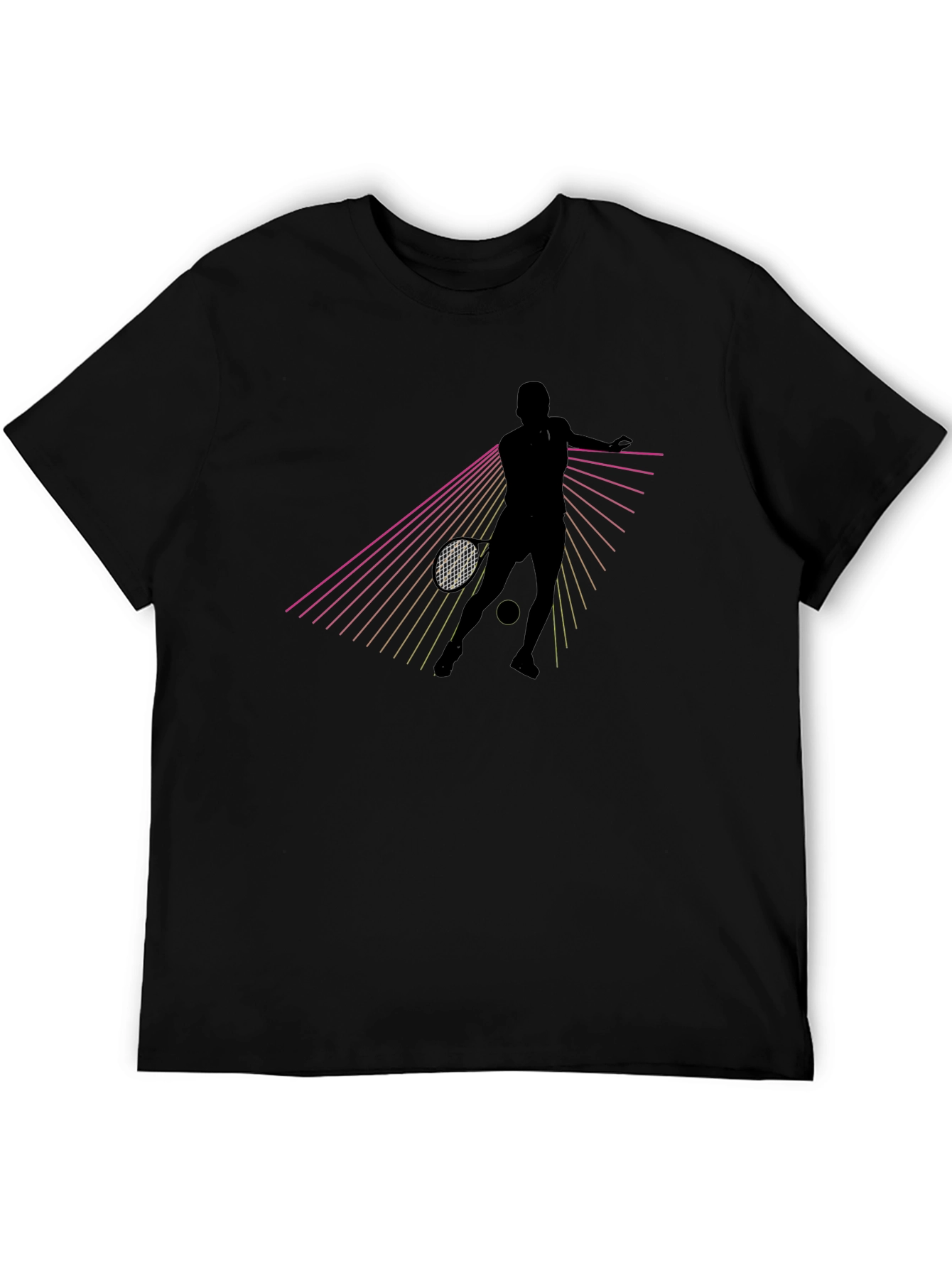 Tennis Player Graphic Tee - Retro Style