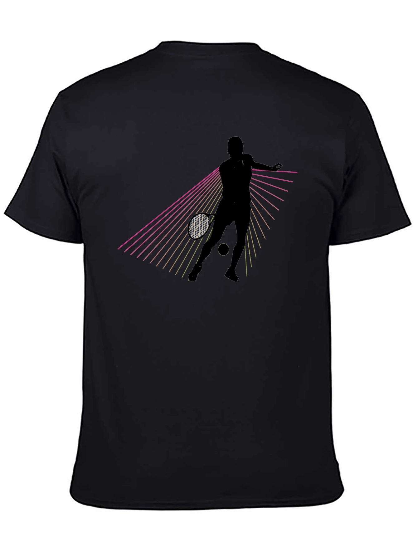 Tennis Player Graphic Tee - Retro Style