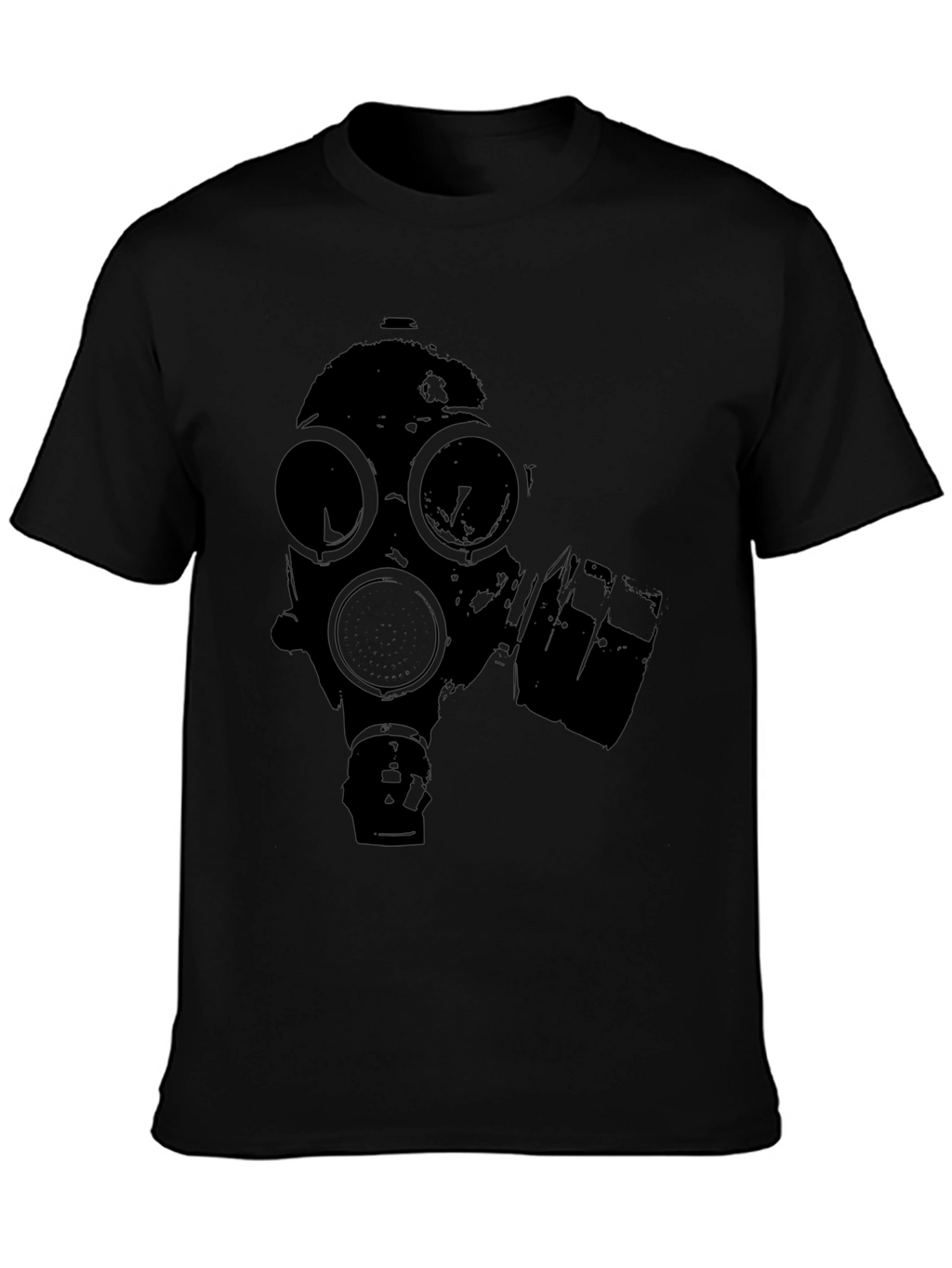 Gas Mask Graphic Black T-Shirt