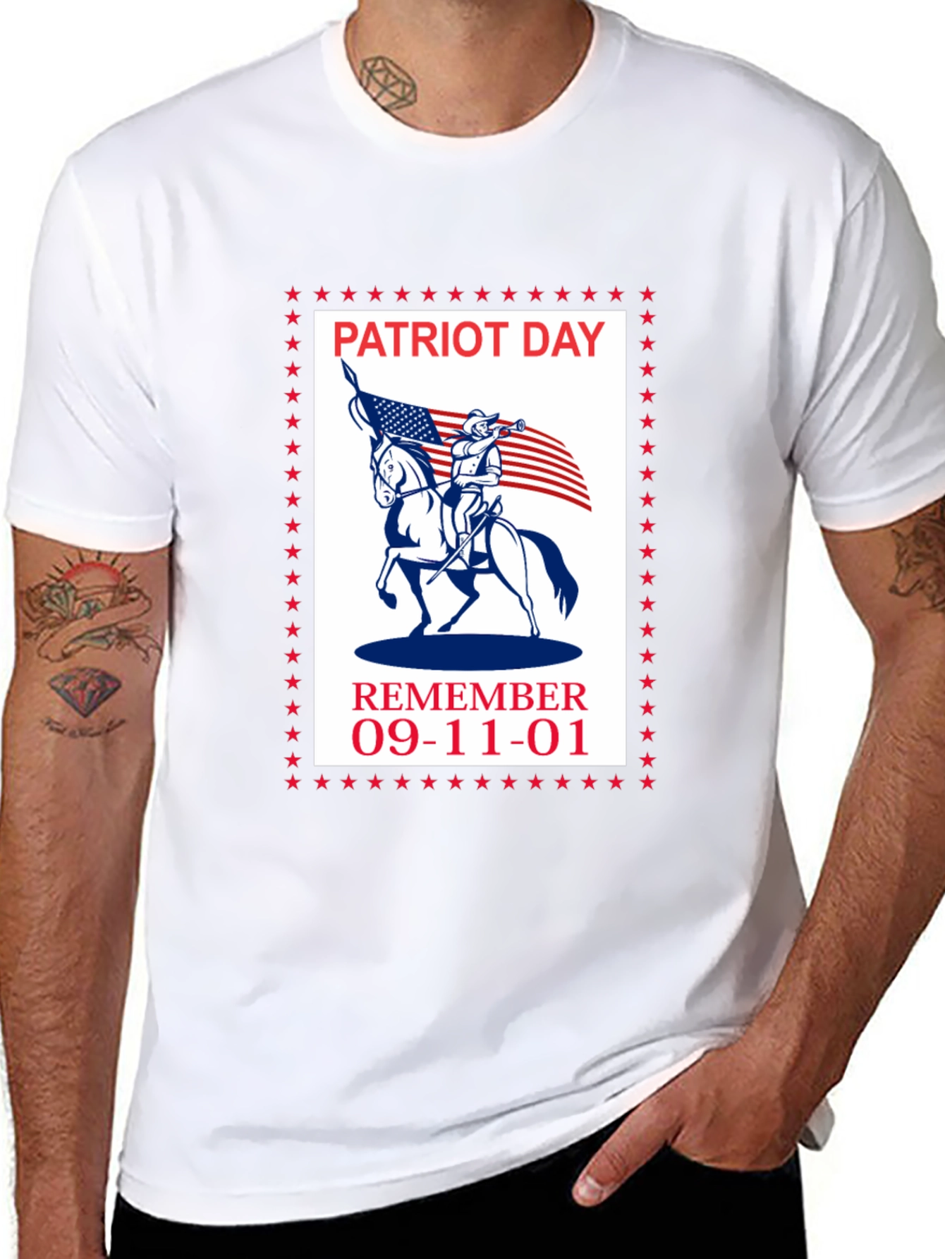 Patriot Day Remember 9-11 Graphic T-Shirt