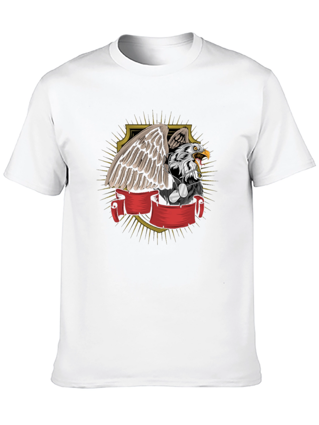Eagle Shield Graphic T-Shirt - Patriotic Design