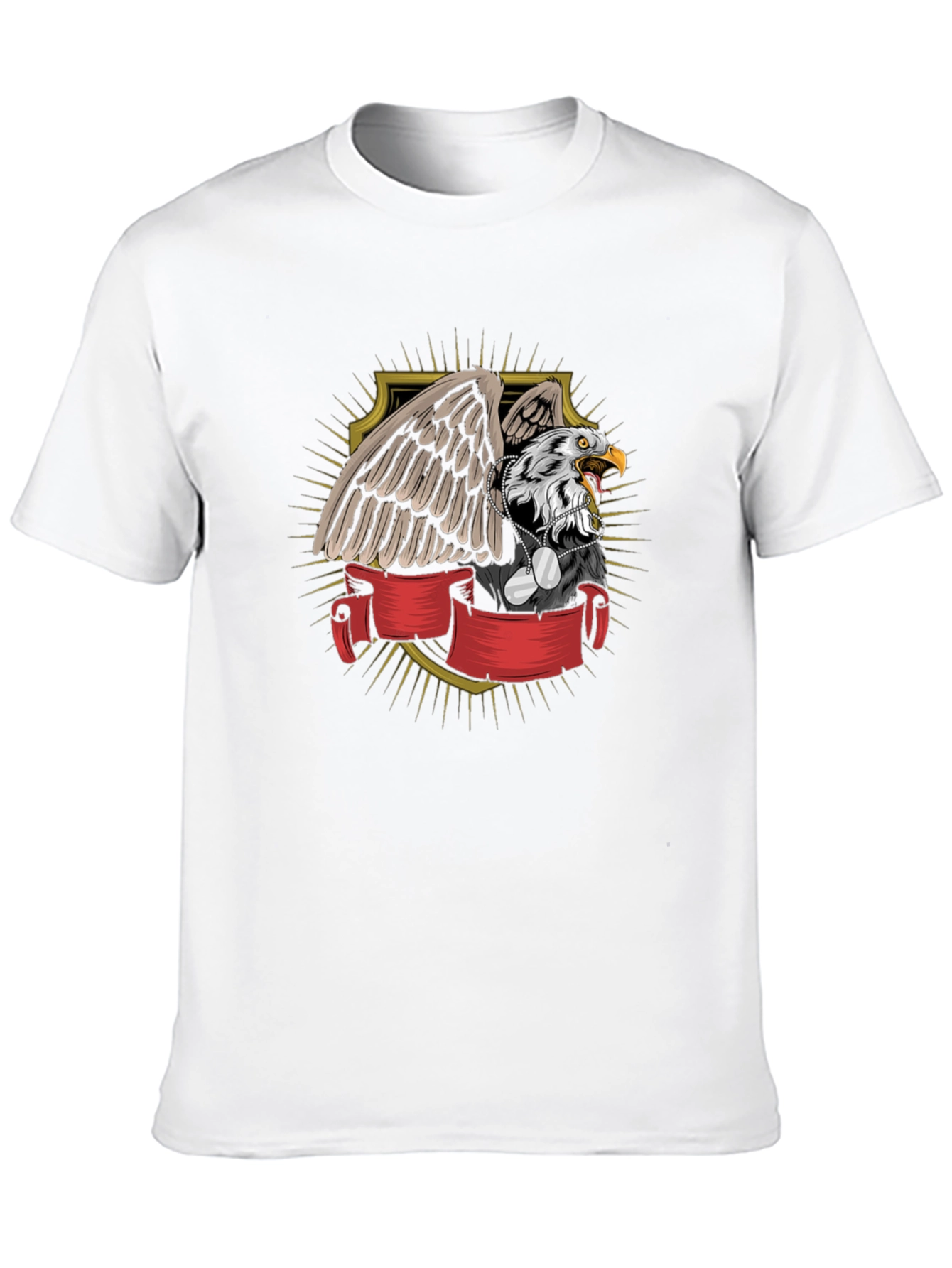 Eagle Shield Graphic T-Shirt - Patriotic Design