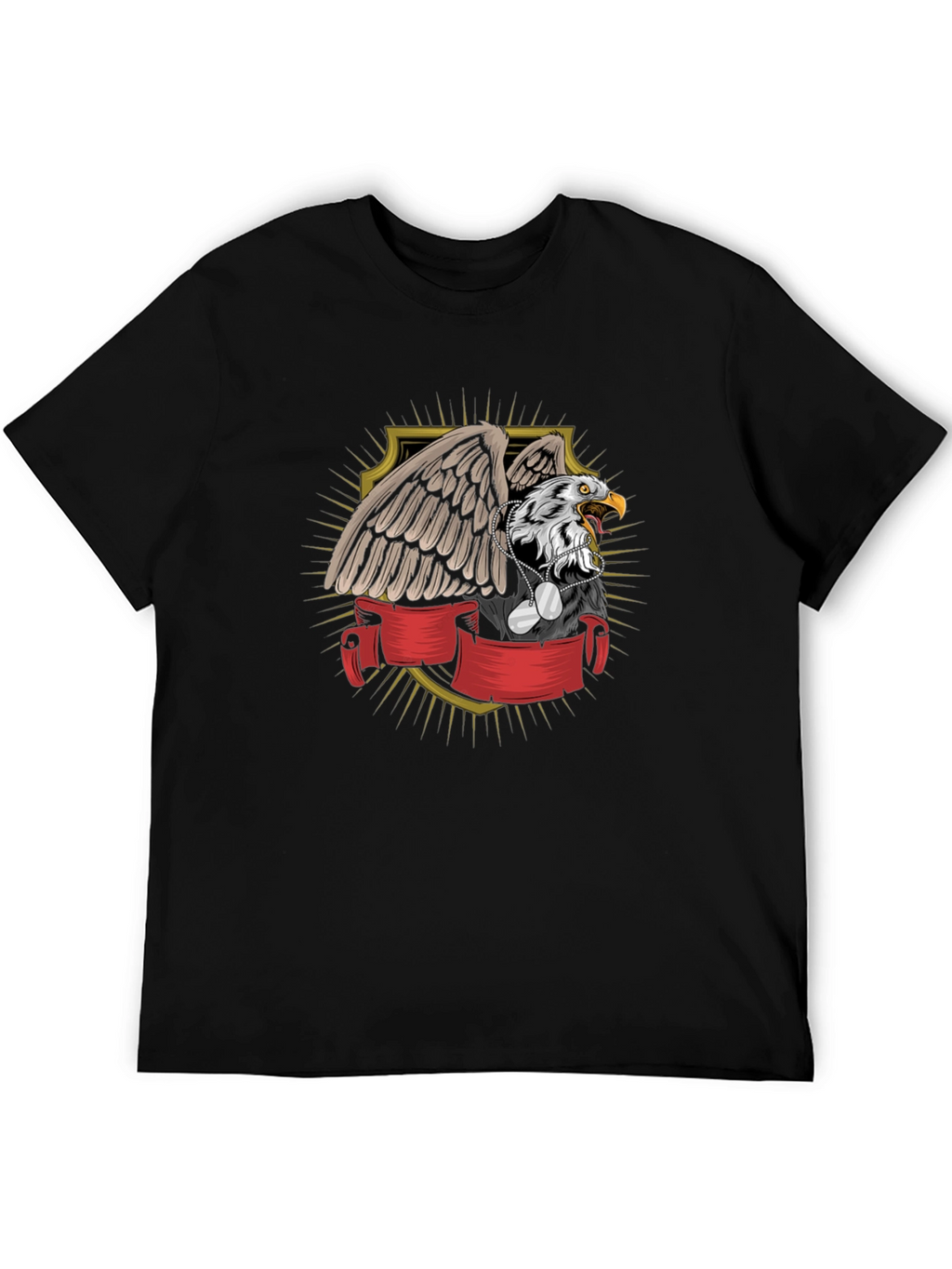 Eagle Shield Graphic T-Shirt - Patriotic Design