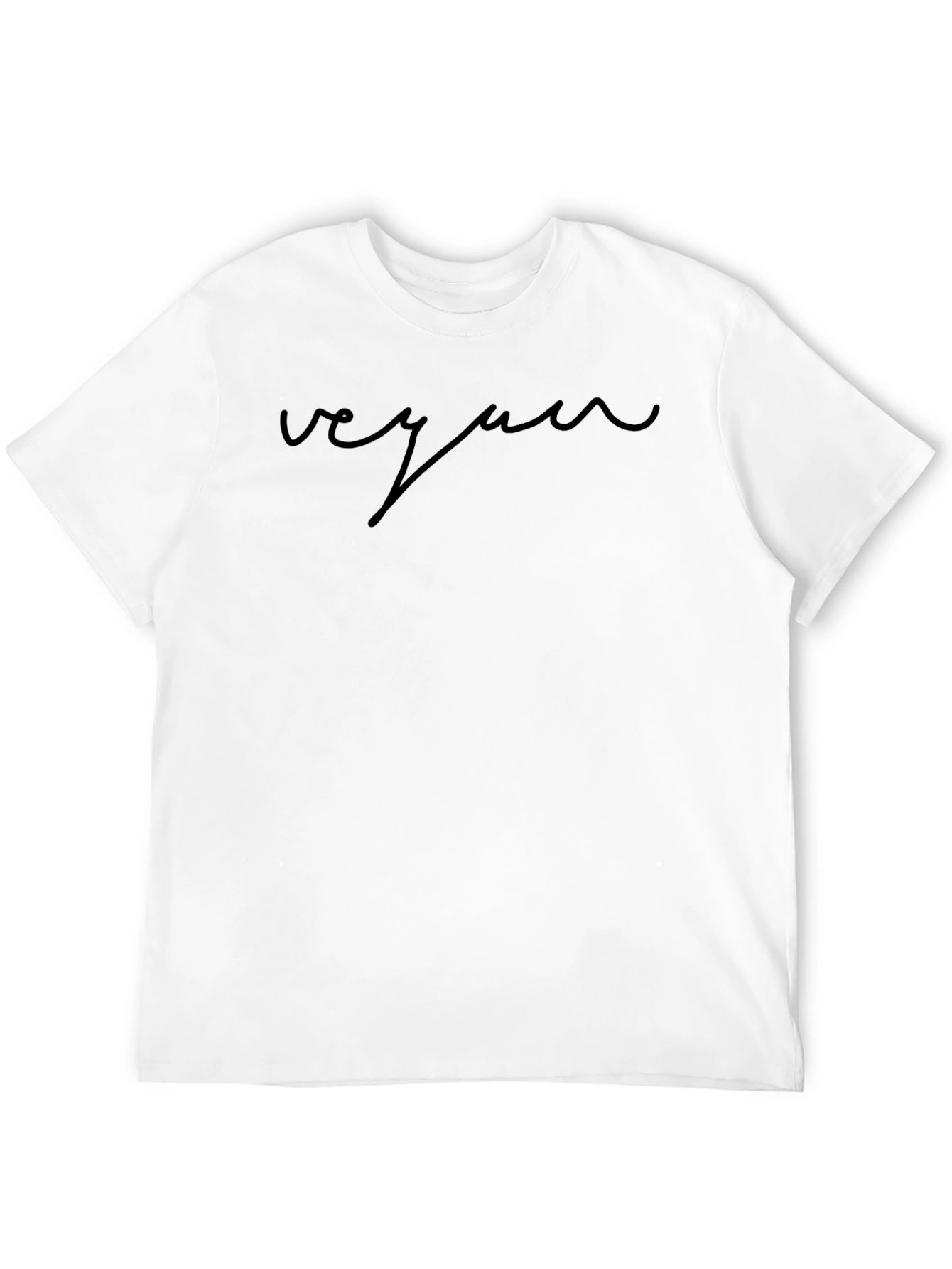 Vegan Script T-Shirt - Stylish & Comfortable