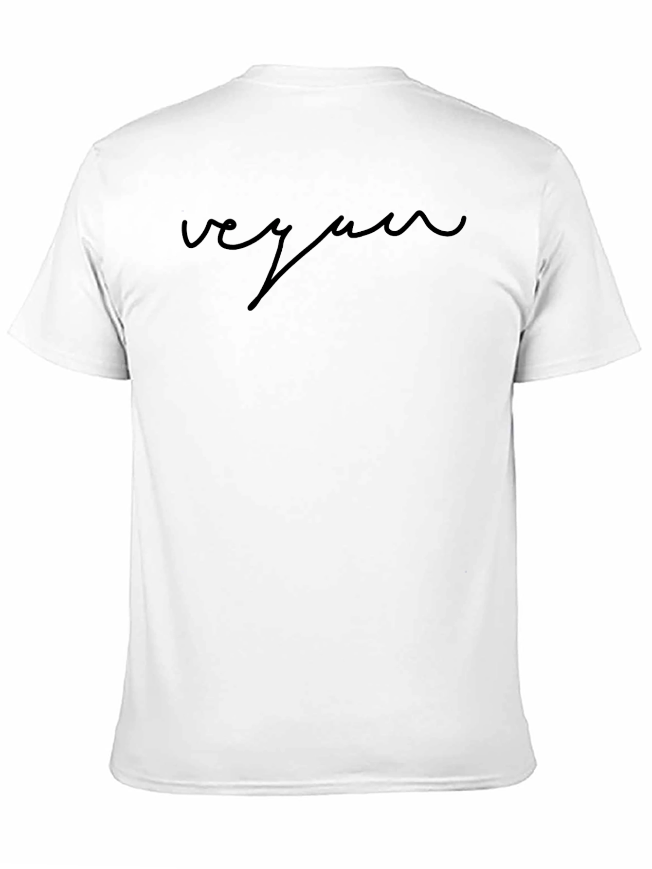 Vegan Script T-Shirt - Stylish & Comfortable