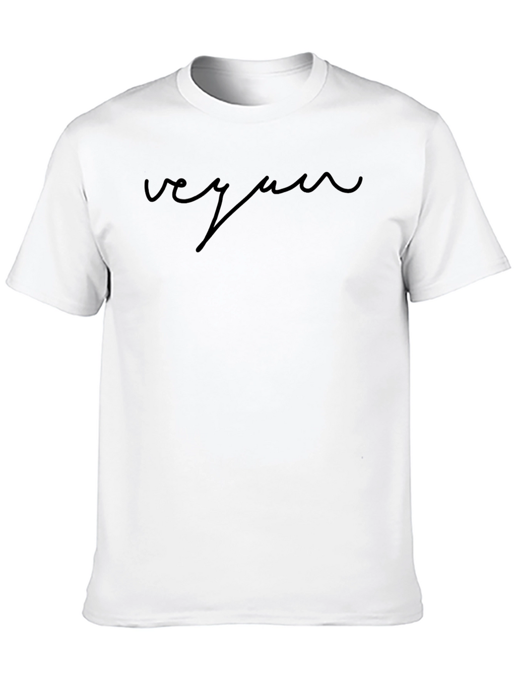 Vegan Script T-Shirt - Stylish & Comfortable