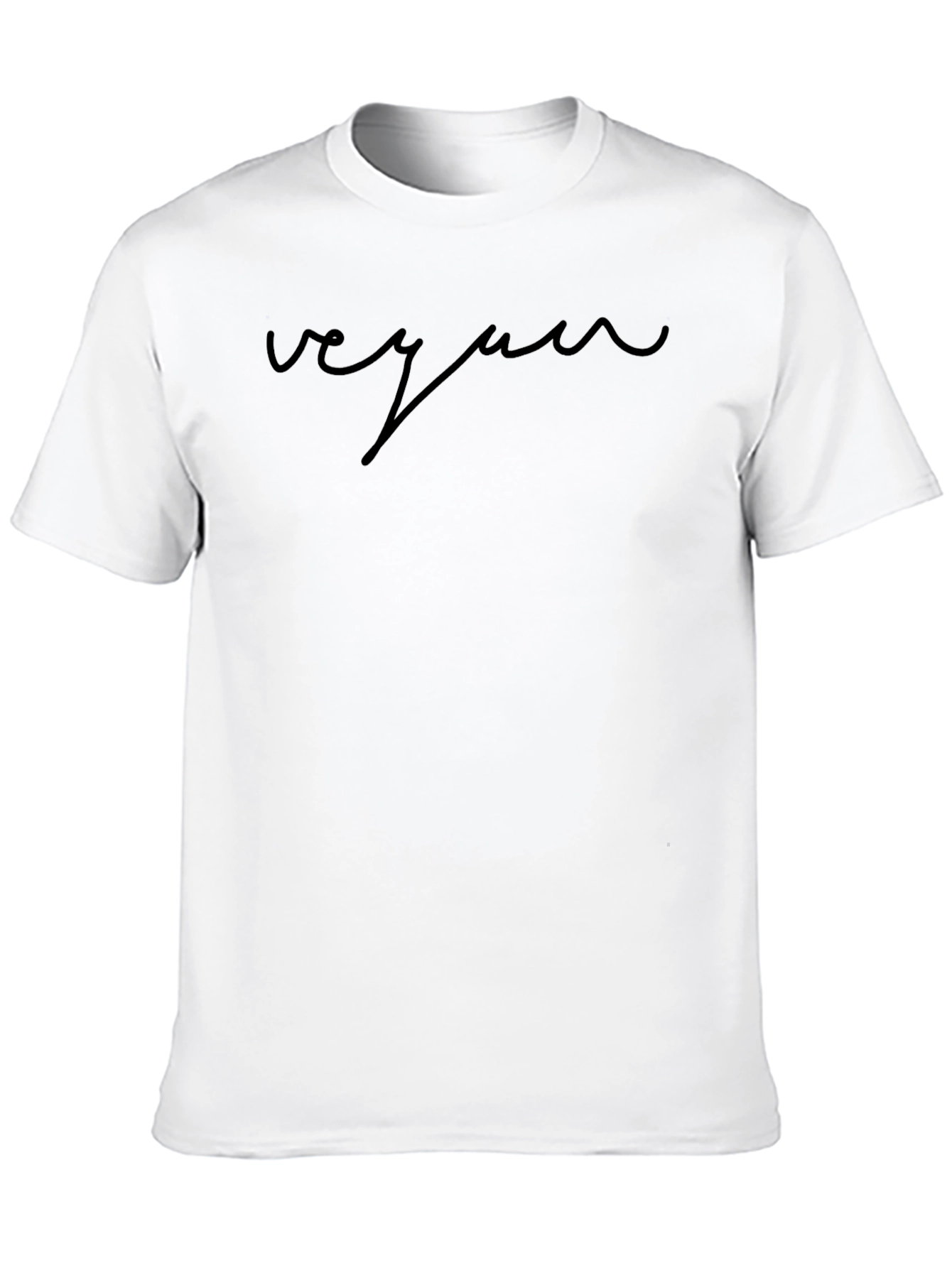 Vegan Script T-Shirt - Stylish & Comfortable