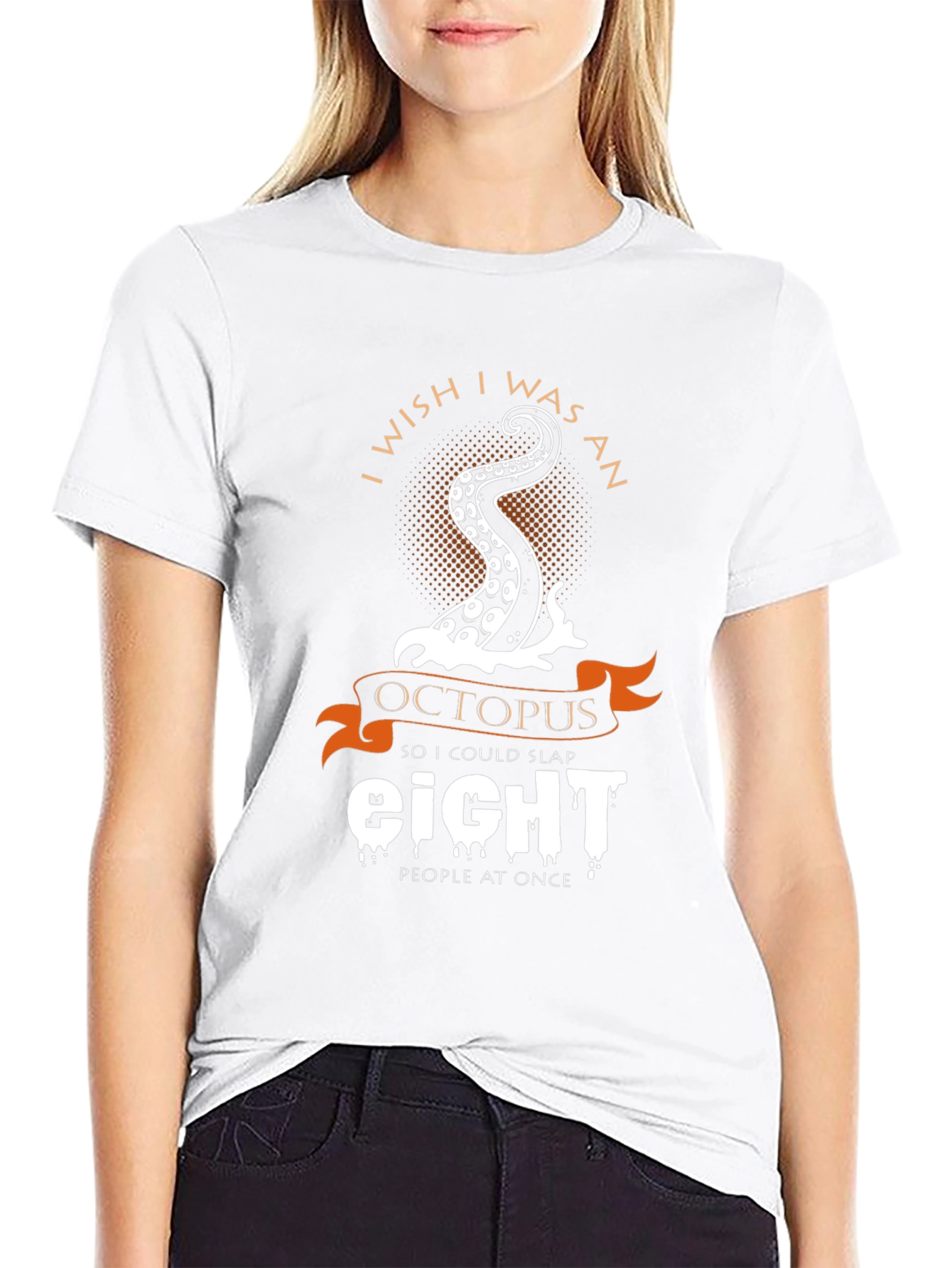 I Wish I Was an Octopus Funny Graphic Tee