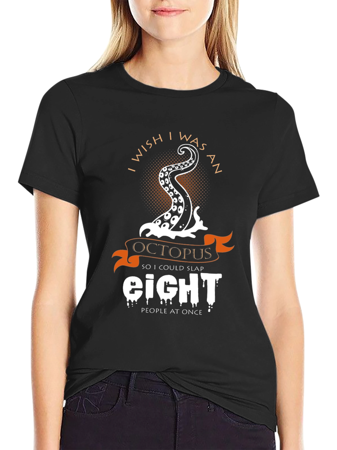 I Wish I Was an Octopus Funny Graphic Tee