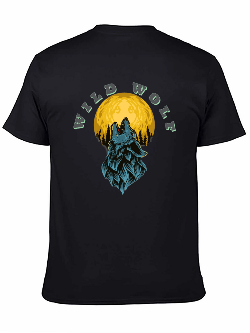 Wild Wolf Moon Graphic T-Shirt