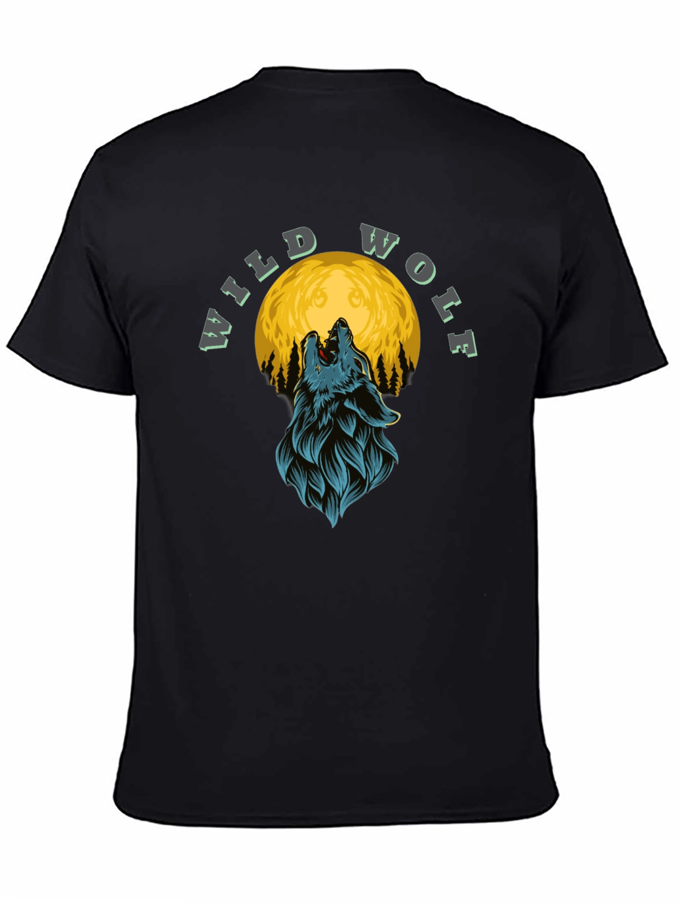 Wild Wolf Moon Graphic T-Shirt