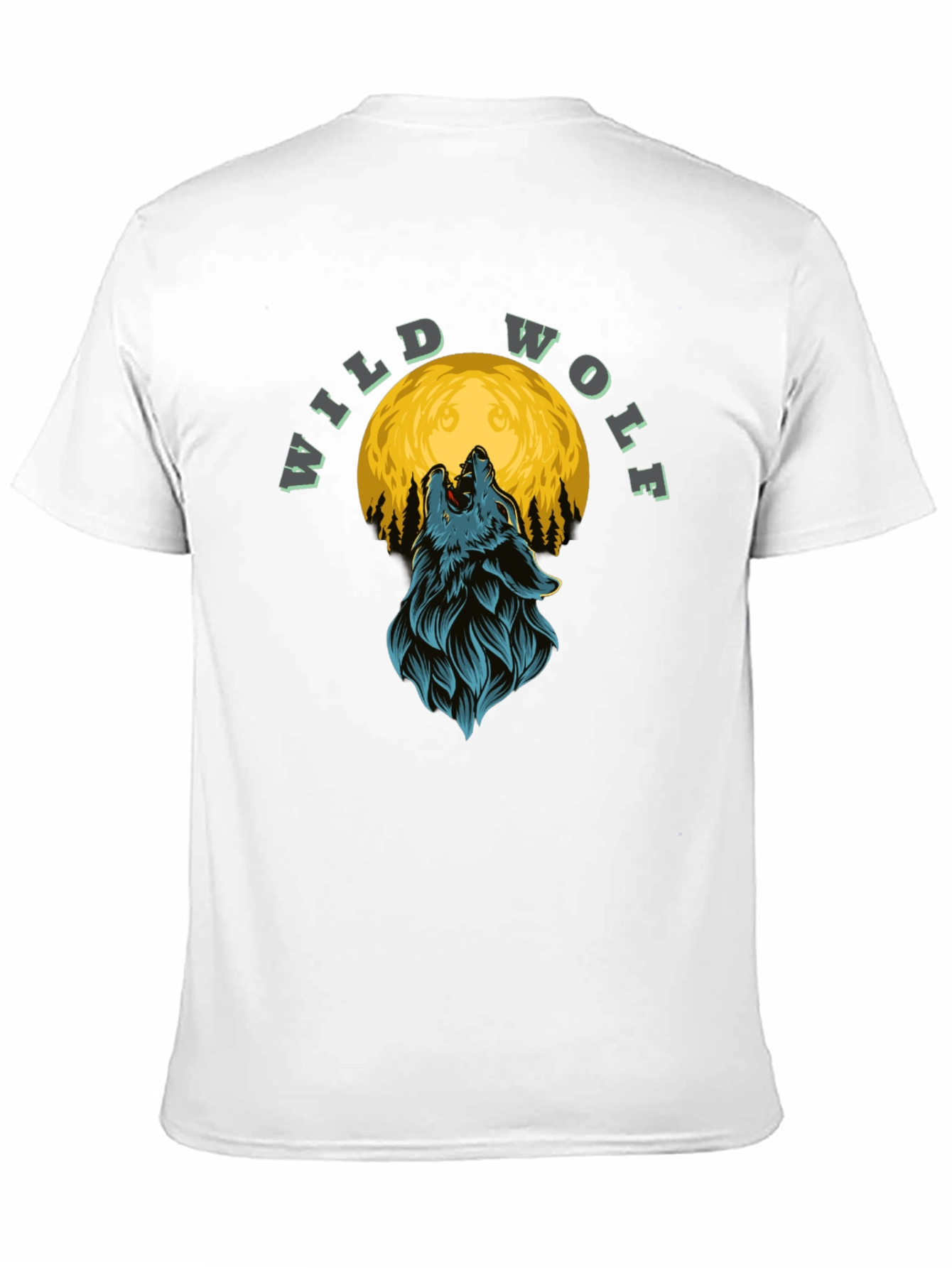 Wild Wolf Moon Graphic T-Shirt