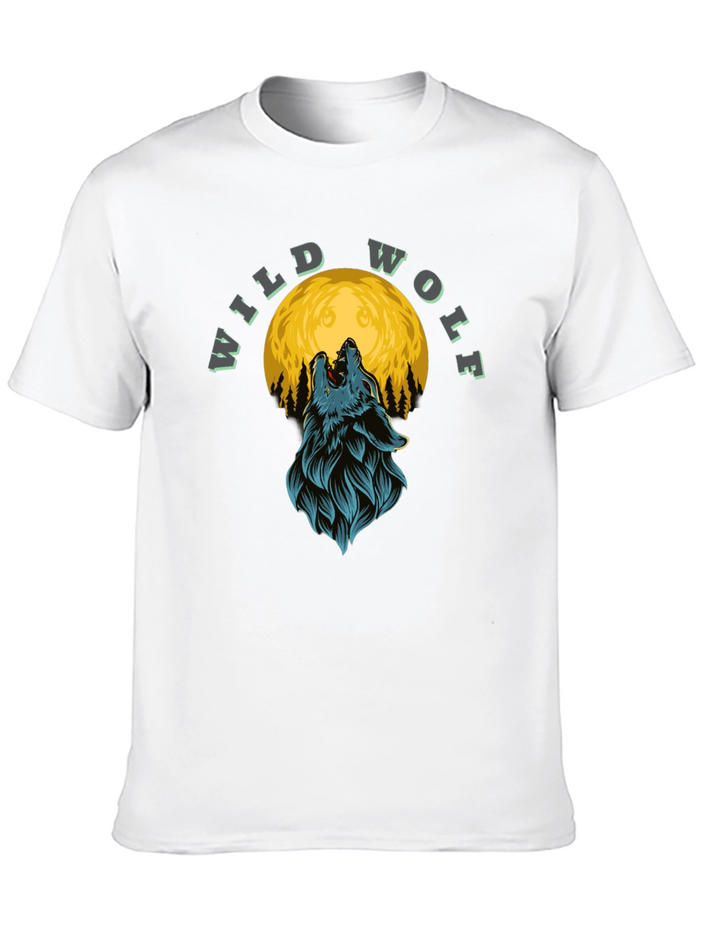 Wild Wolf Moon Graphic T-Shirt