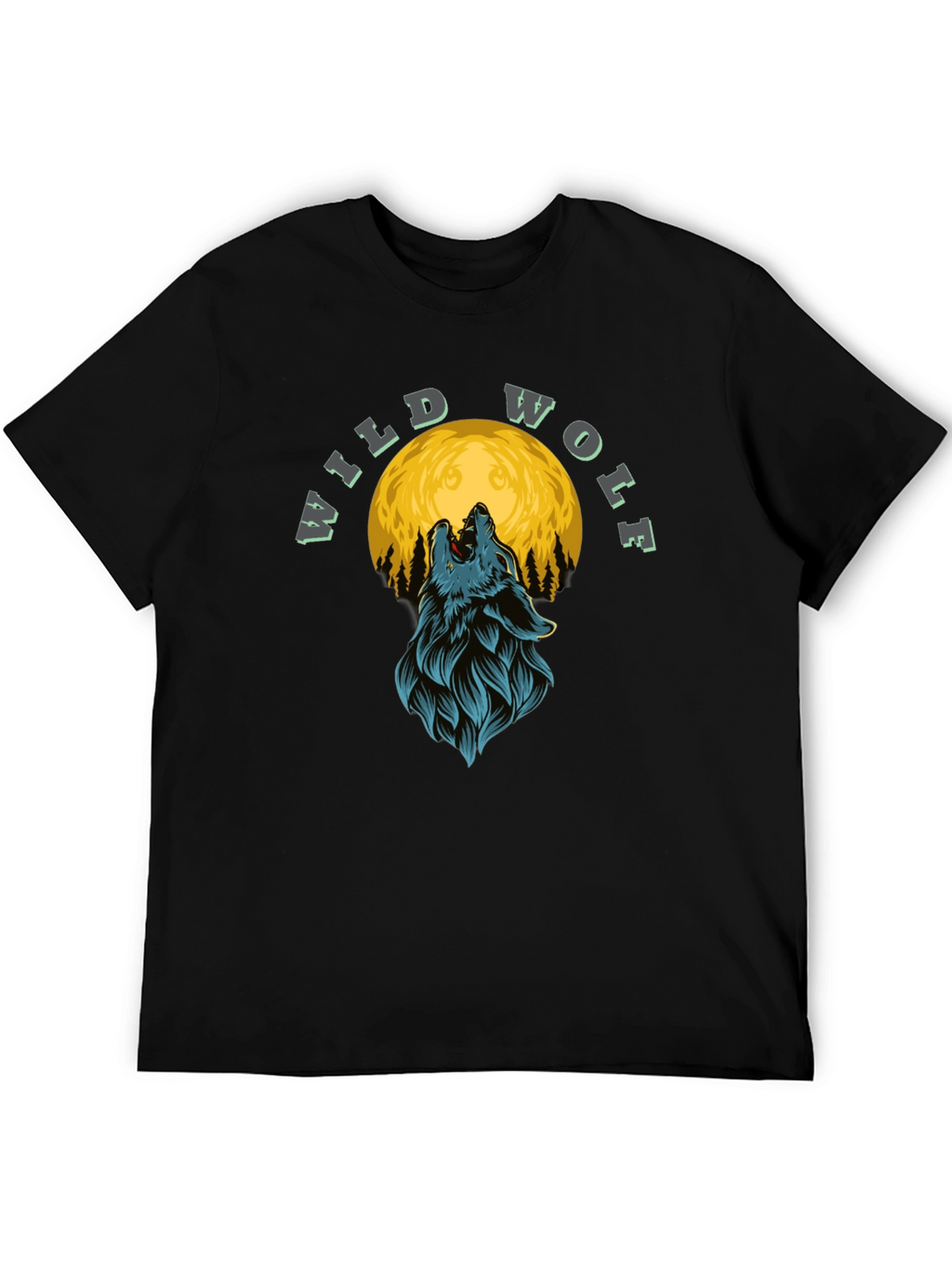 Wild Wolf Moon Graphic T-Shirt