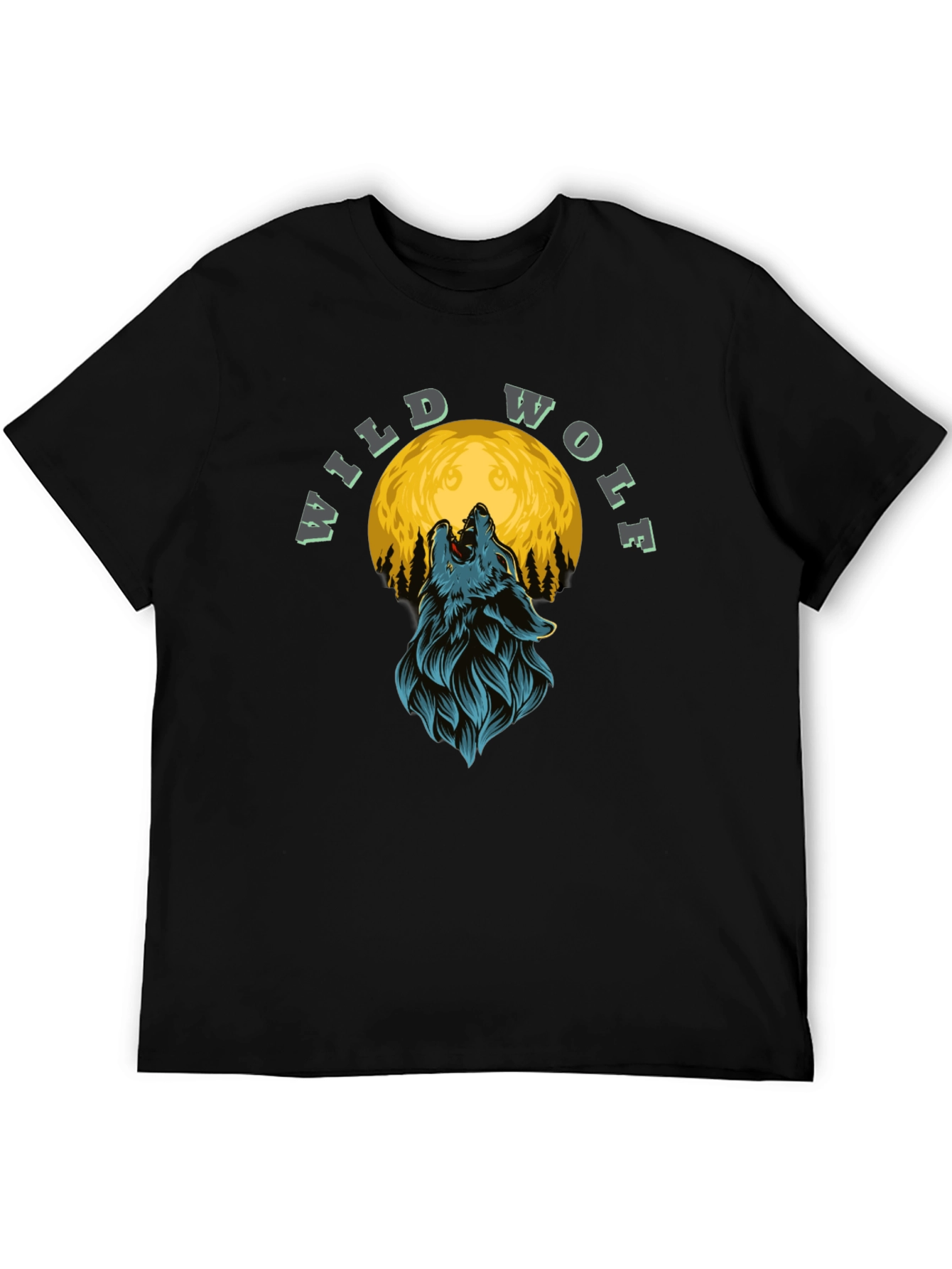 Wild Wolf Moon Graphic T-Shirt