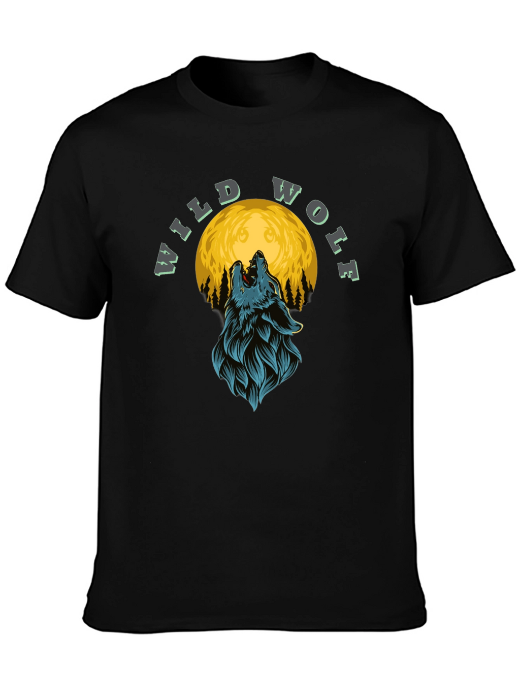 Wild Wolf Moon Graphic T-Shirt