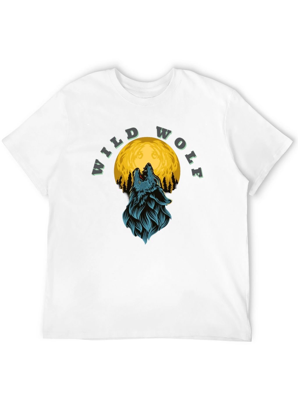 Wild Wolf Moon Graphic T-Shirt