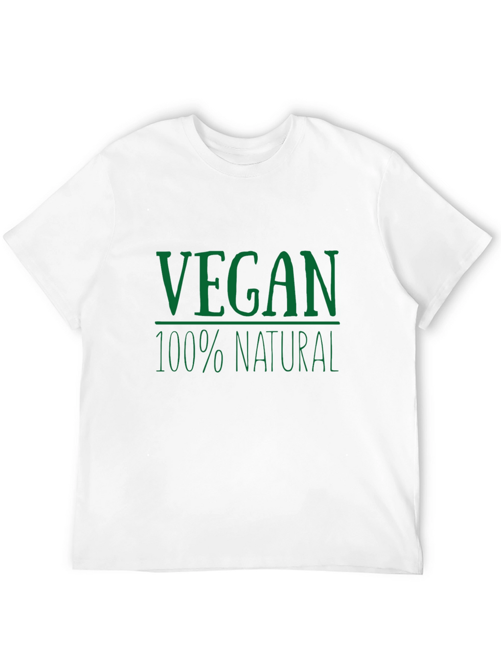 Vegan 100% Natural Graphic T-Shirt - Black
