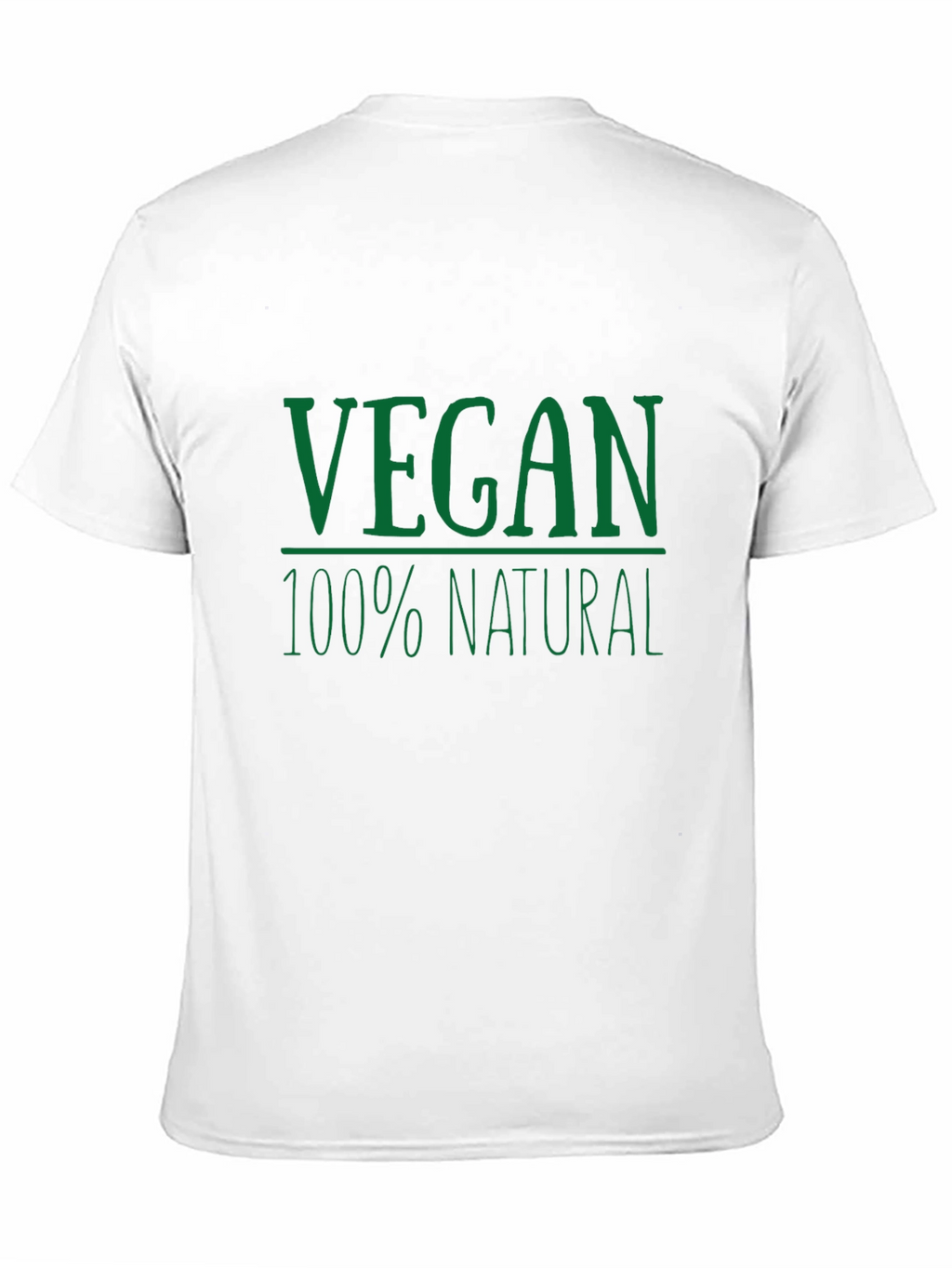 Vegan 100% Natural Graphic T-Shirt - Black