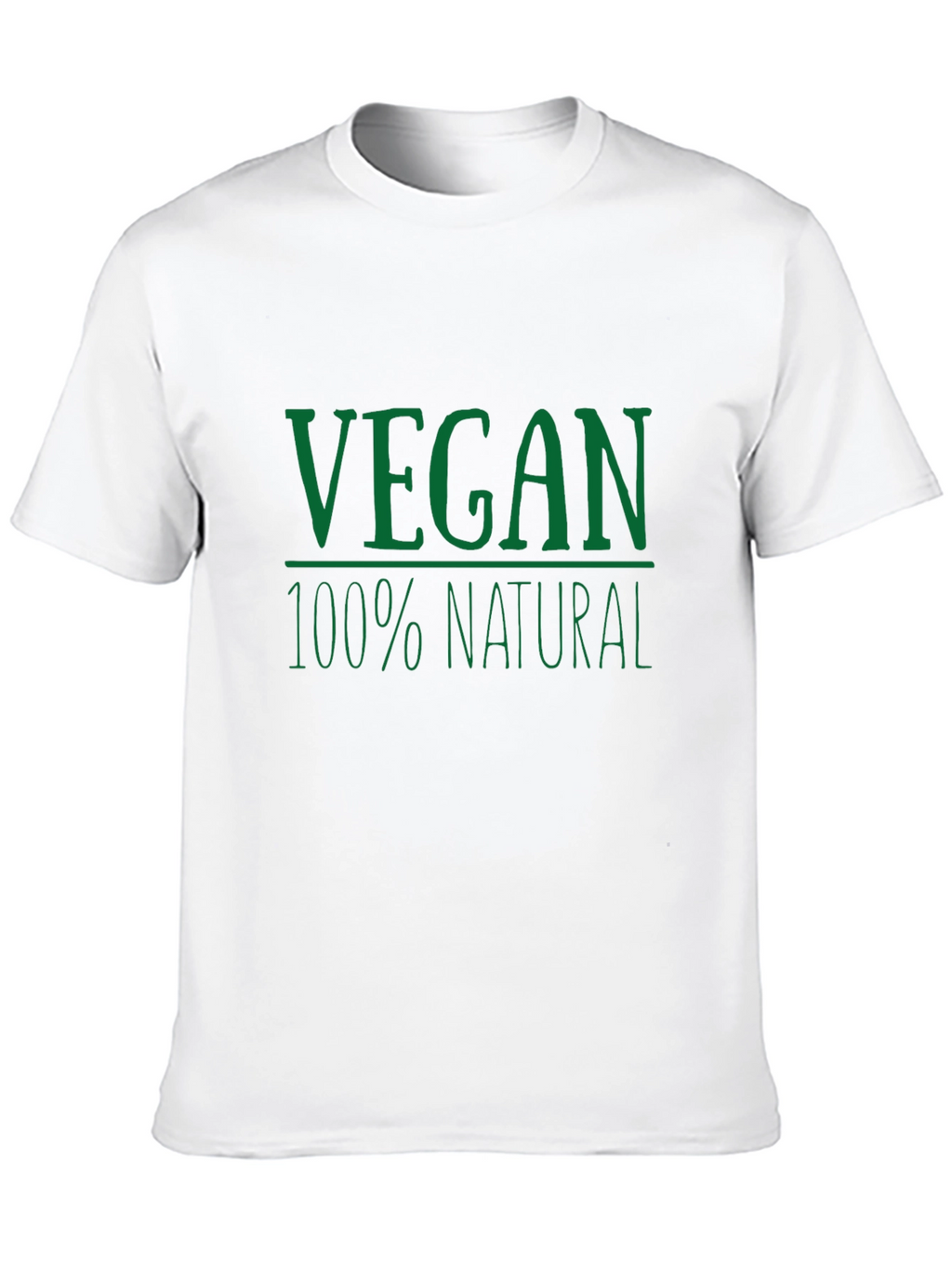 Vegan 100% Natural Graphic T-Shirt - Black