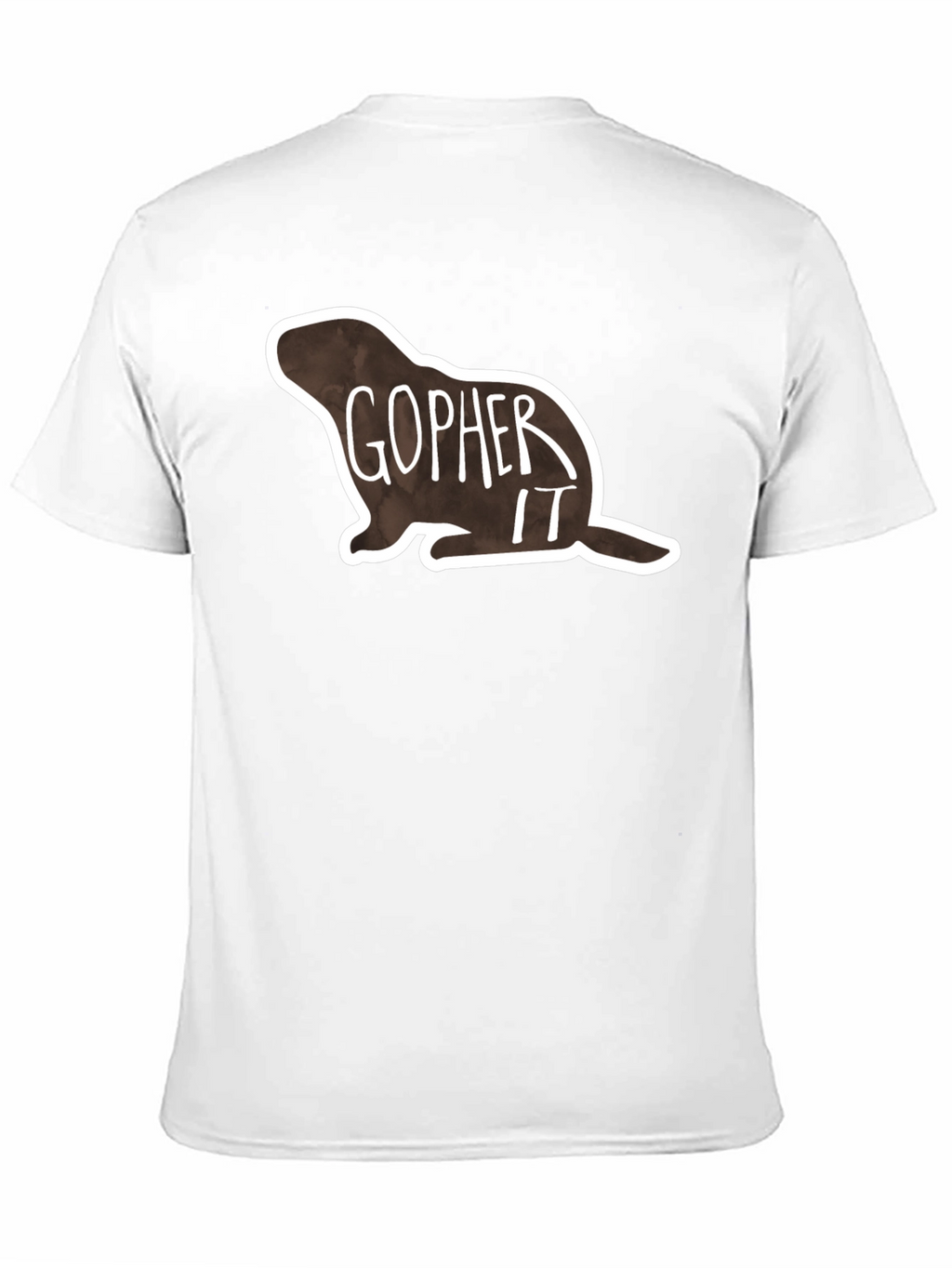 Gopher It Graphic Tee - Black Cotton T-Shirt