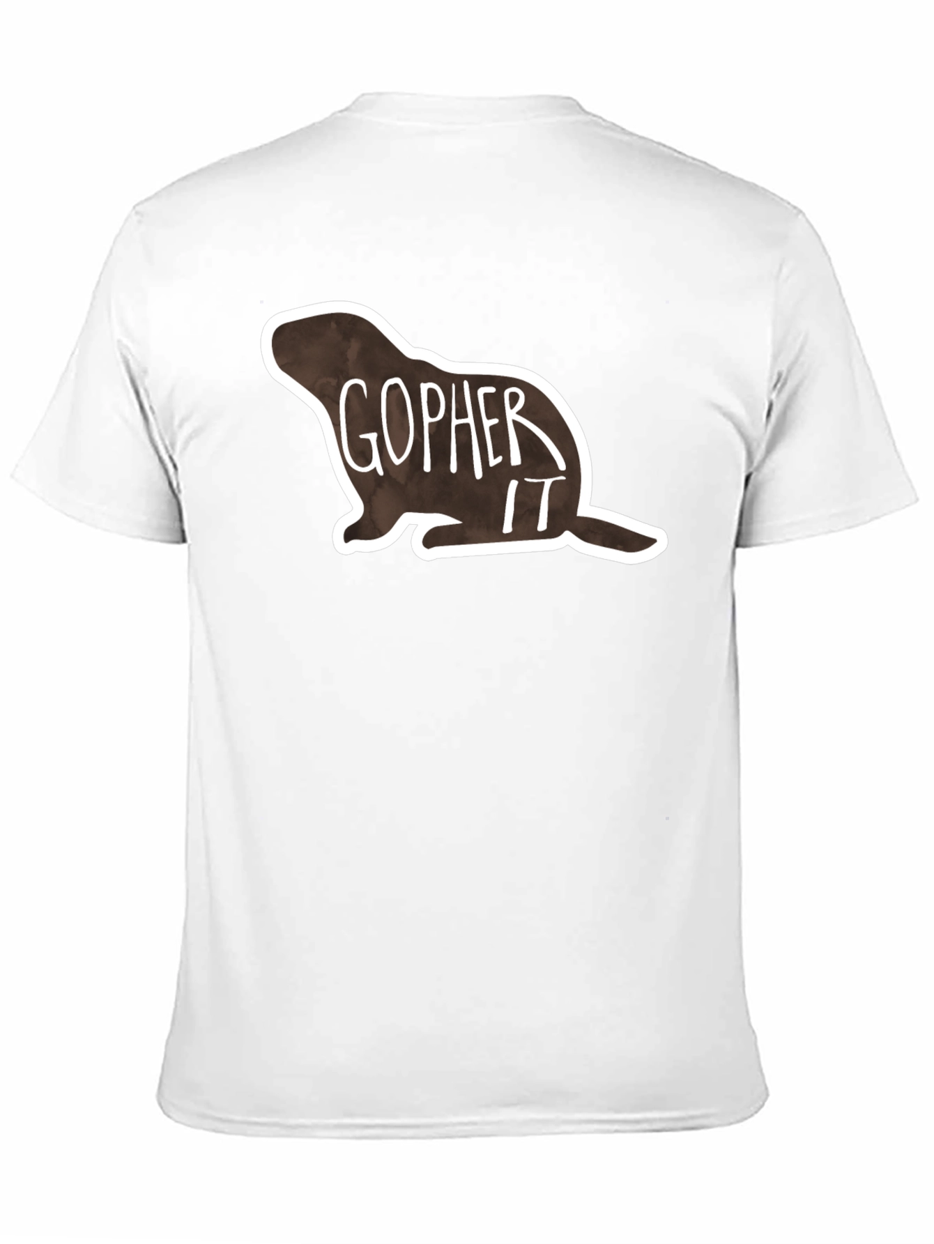 Gopher It Graphic Tee - Black Cotton T-Shirt