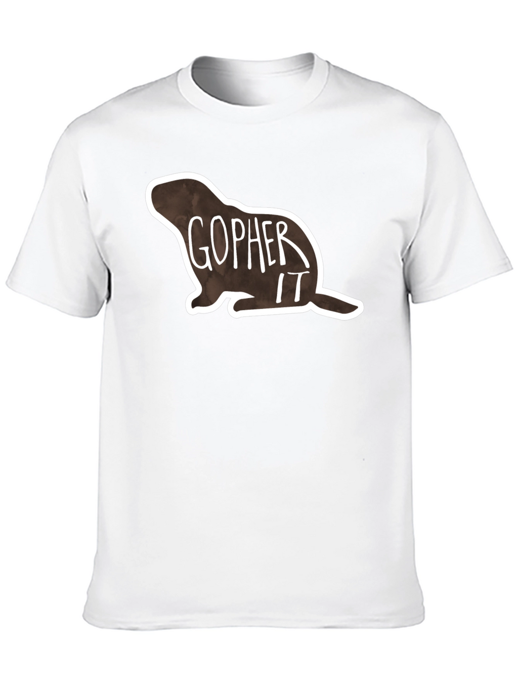 Gopher It Graphic Tee - Black Cotton T-Shirt