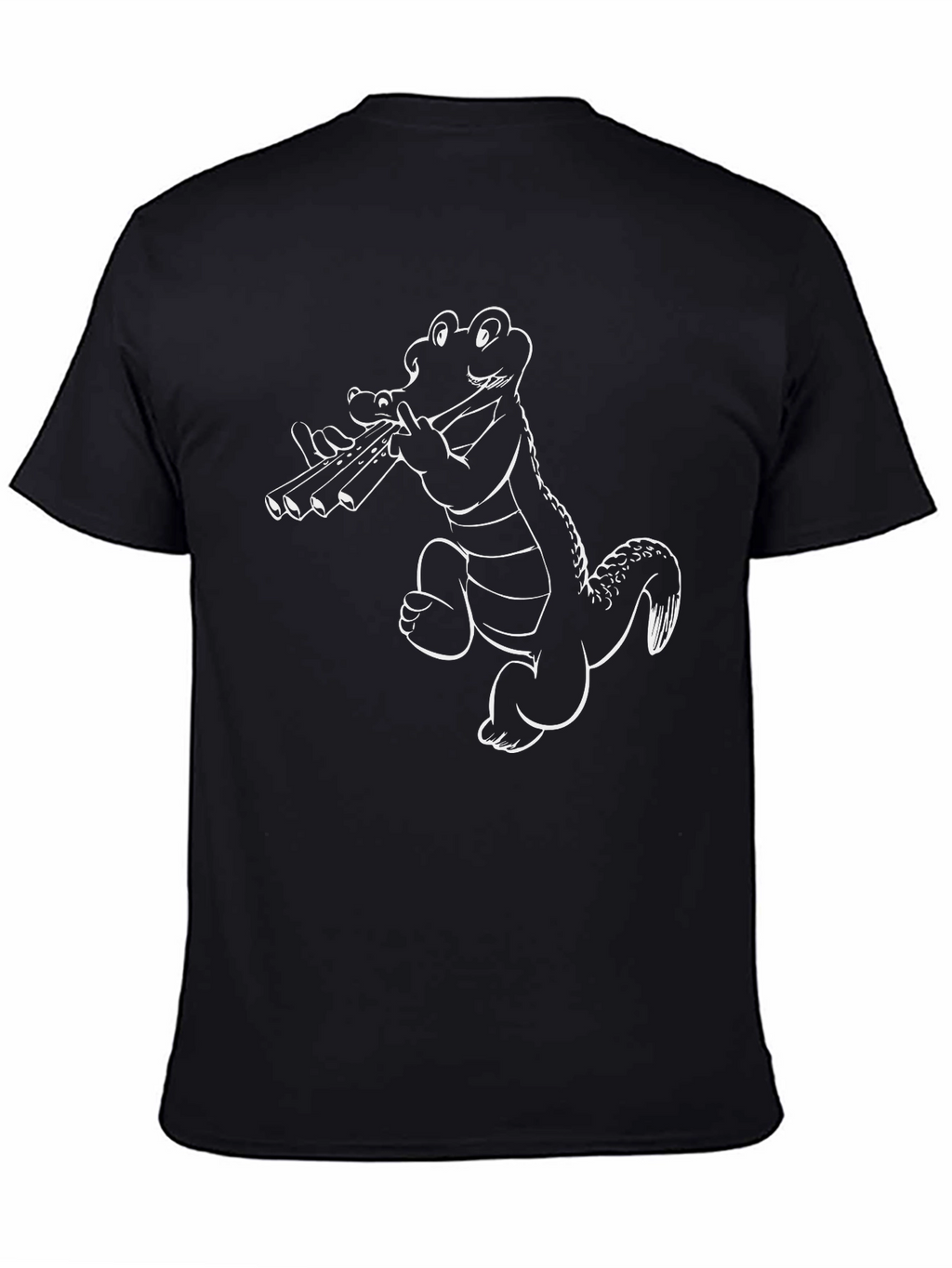 Cool Gator Panpipes T-Shirt - Black