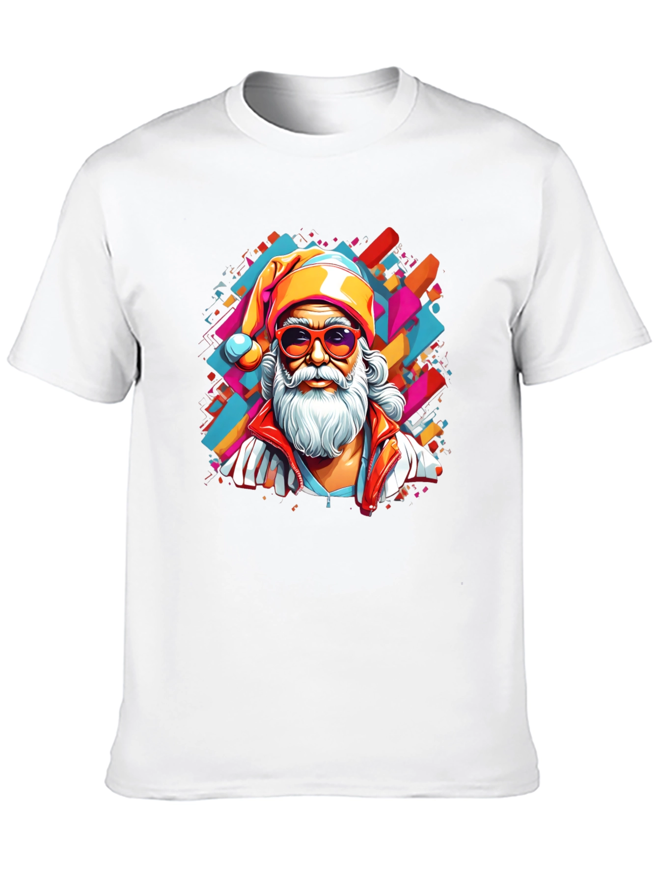 Cool Santa Graphic Tee - Black