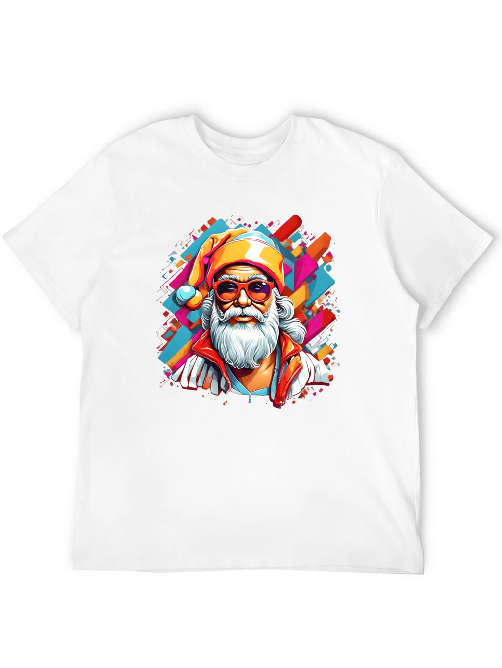 Cool Santa Graphic Tee - Black