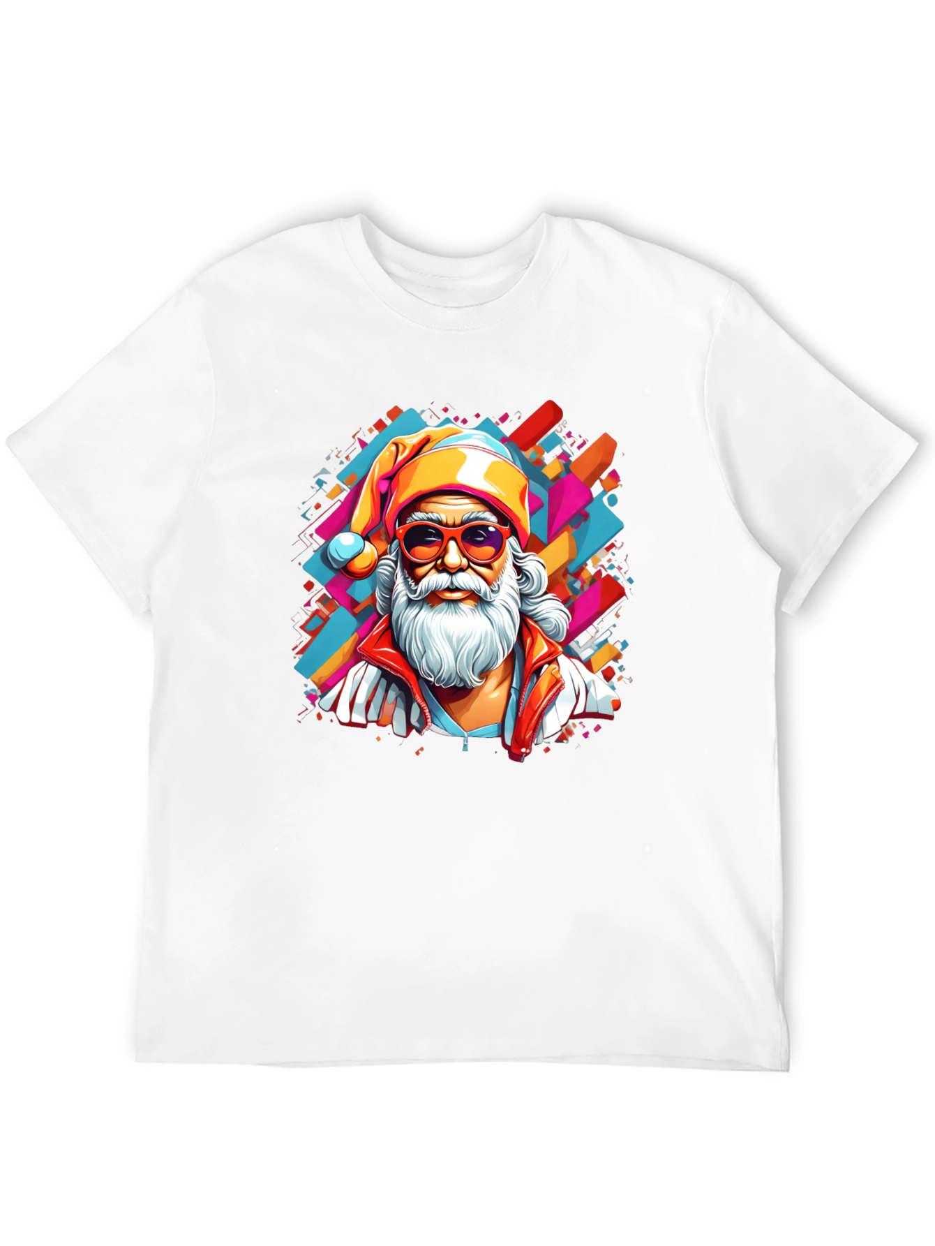Cool Santa Graphic Tee - Black