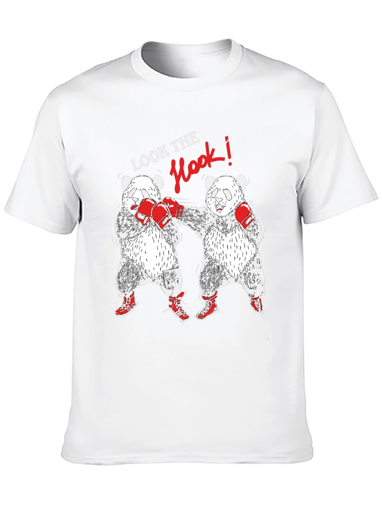 Panda Boxing T-Shirt: Look The Hook!